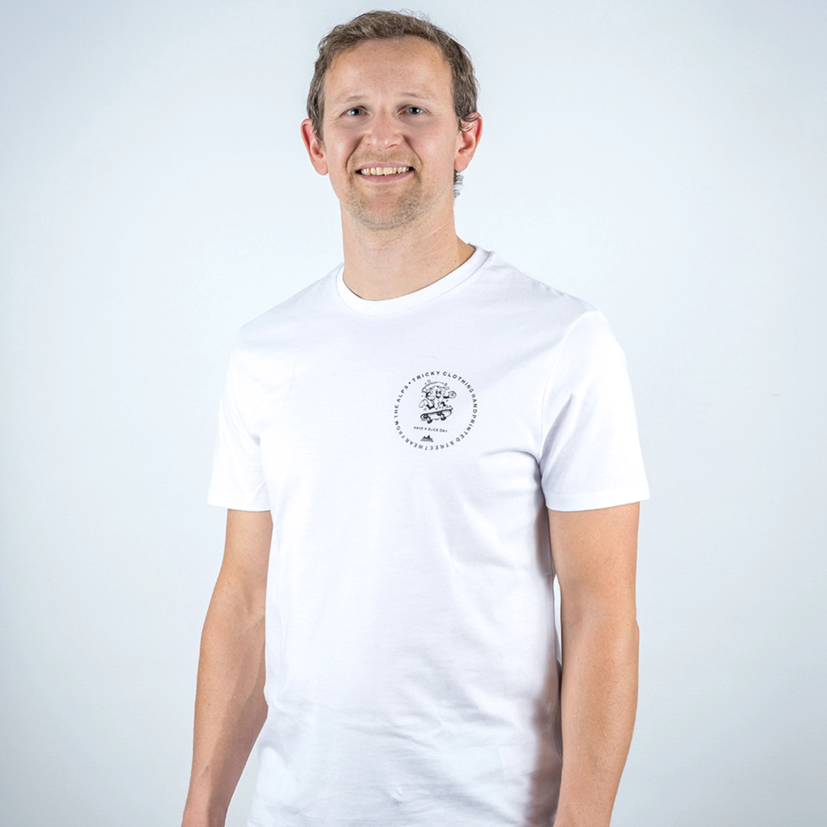 Tricky T-Shirt Have a slice Day White