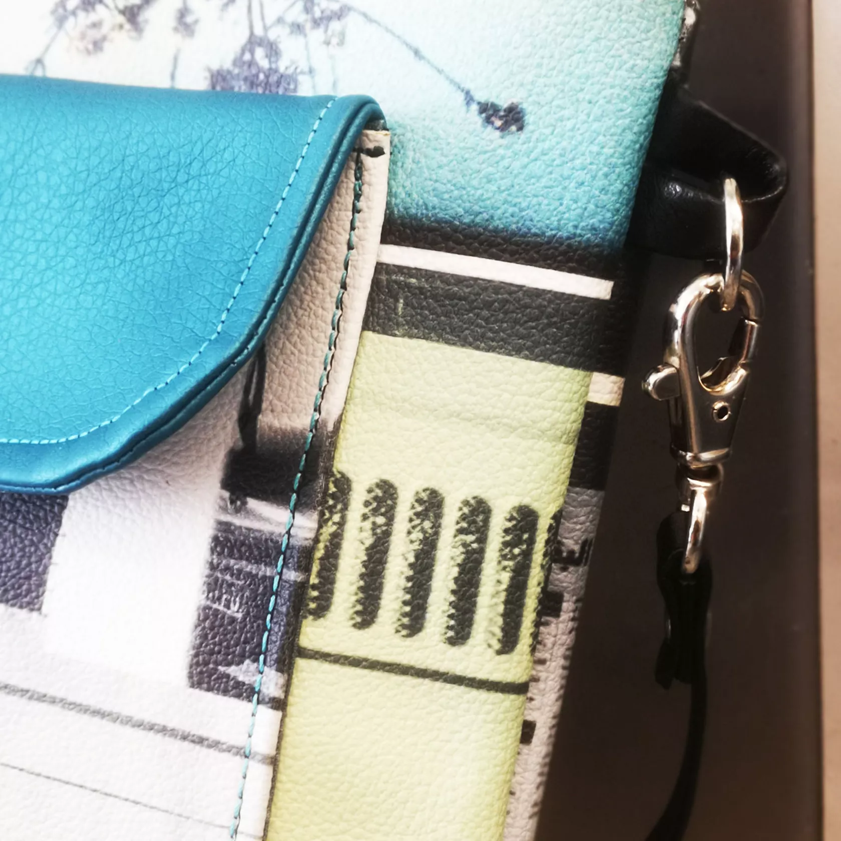 Umhängetasche- Bauchtasche Mod. Fiona petrol