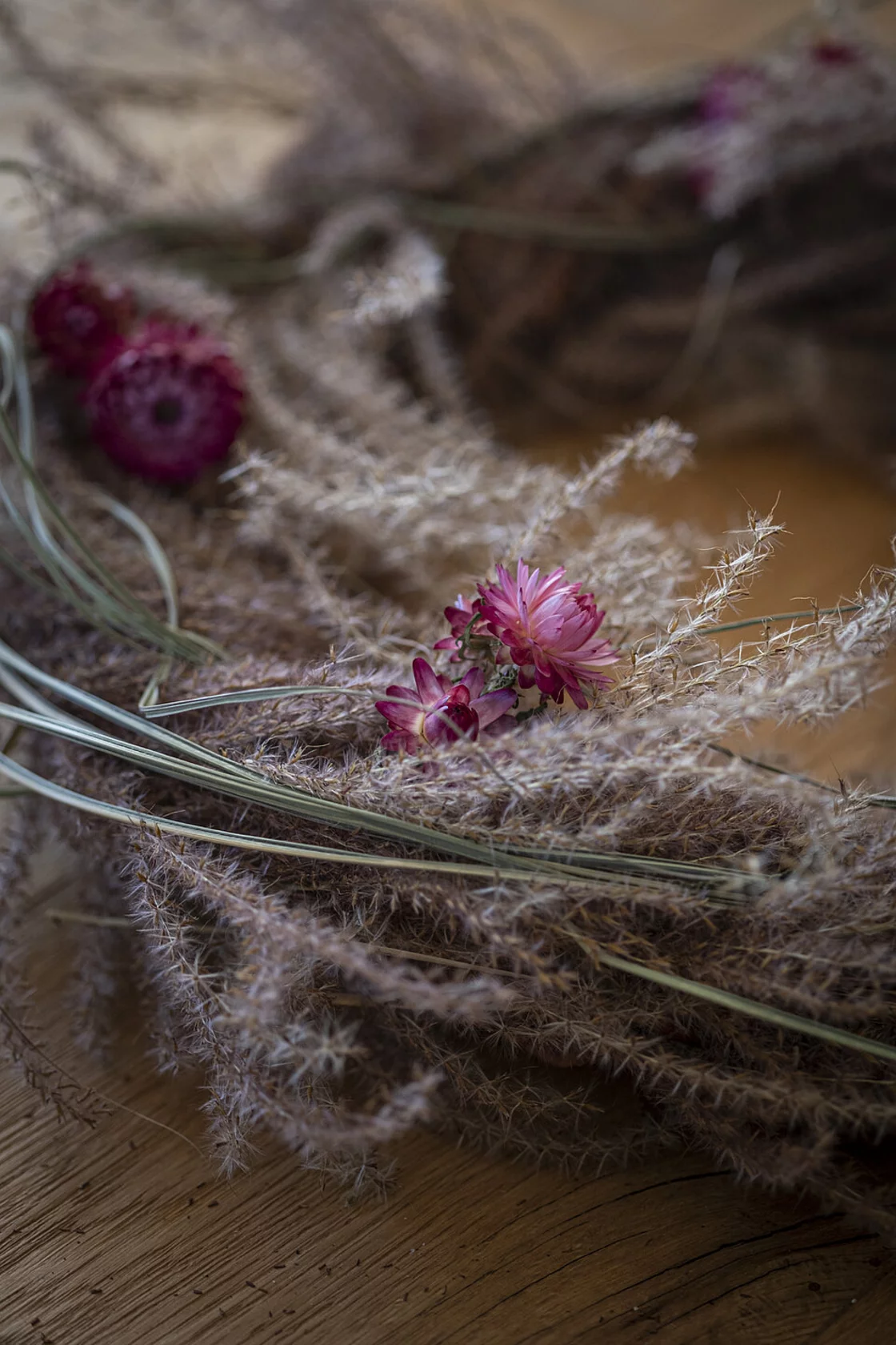 Kranz Rosa Gräsertraum