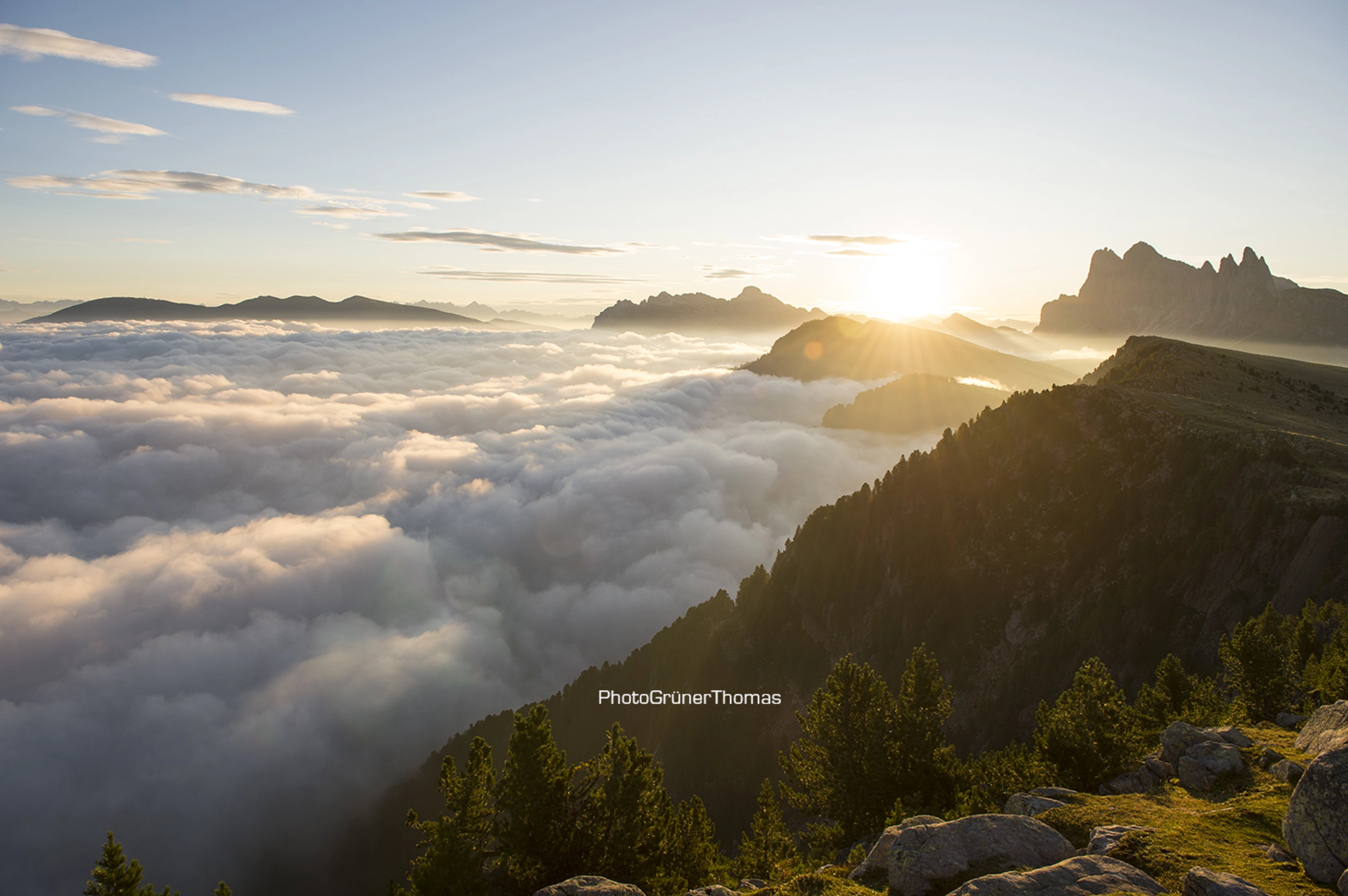Südtirol Dolomiten Wolkenmeer Südtirol Dolomiten Wolkenmeer