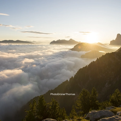 Südtirol Dolomiten Wolkenmeer Südtirol Dolomiten Wolkenmeer