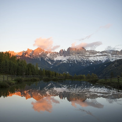 Rosengarten mit See Dolomiten Südtirol Rosengarten mit See Dolomiten Südtirol
