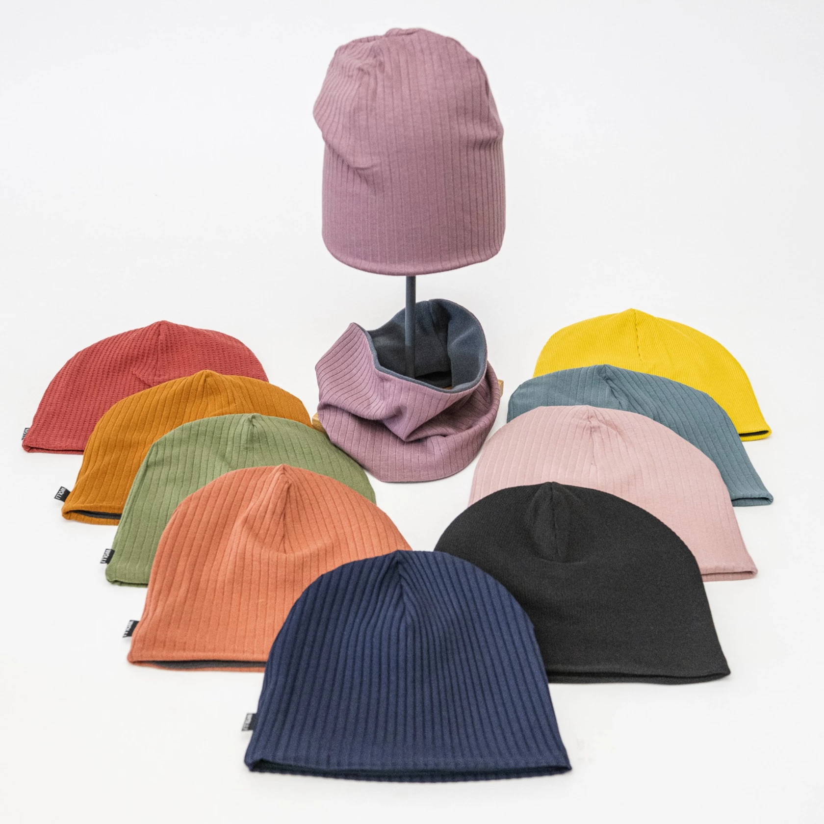 Mütze und Loop mit Fleece Uni Mütze und Loop mit Fleece Uni