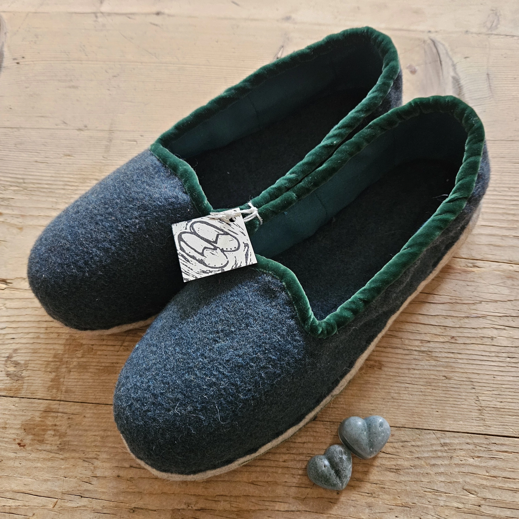 Sarnertoppar petrolio, bordo verde Nr. 42