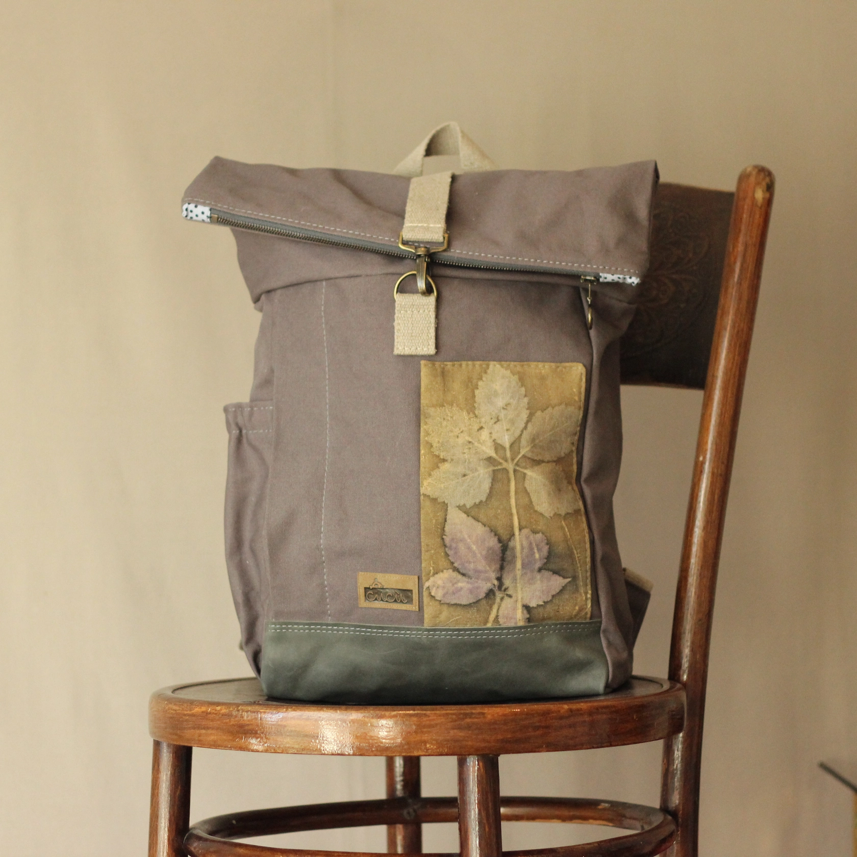 zaino rinforzato Rolltop "FRED" grigio zaino rinforzato Rolltop "FRED" grigio