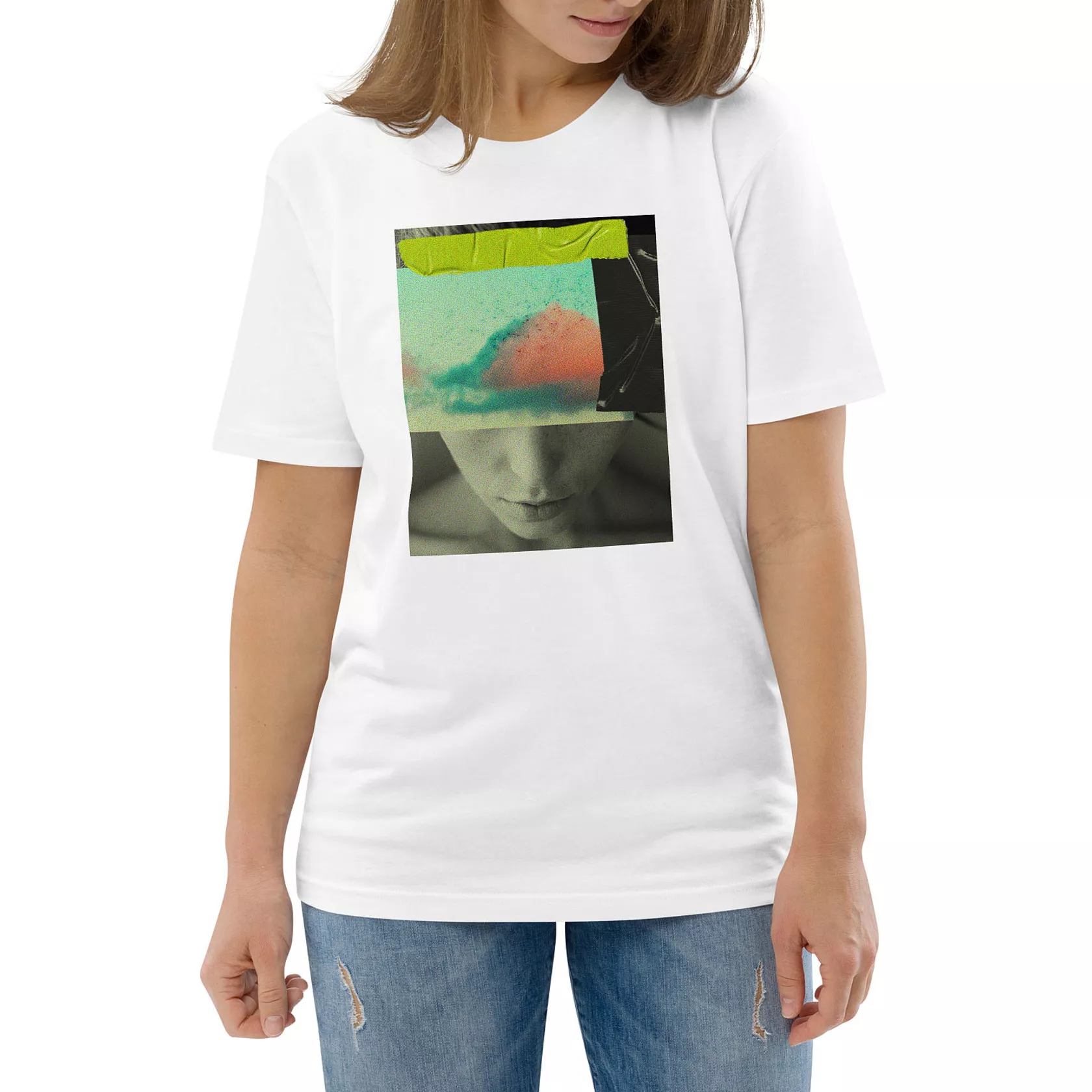 Biobaumwoll T-shirt Collage - "DAYDREAM" Biobaumwoll T-shirt Collage - "DAYDREAM"