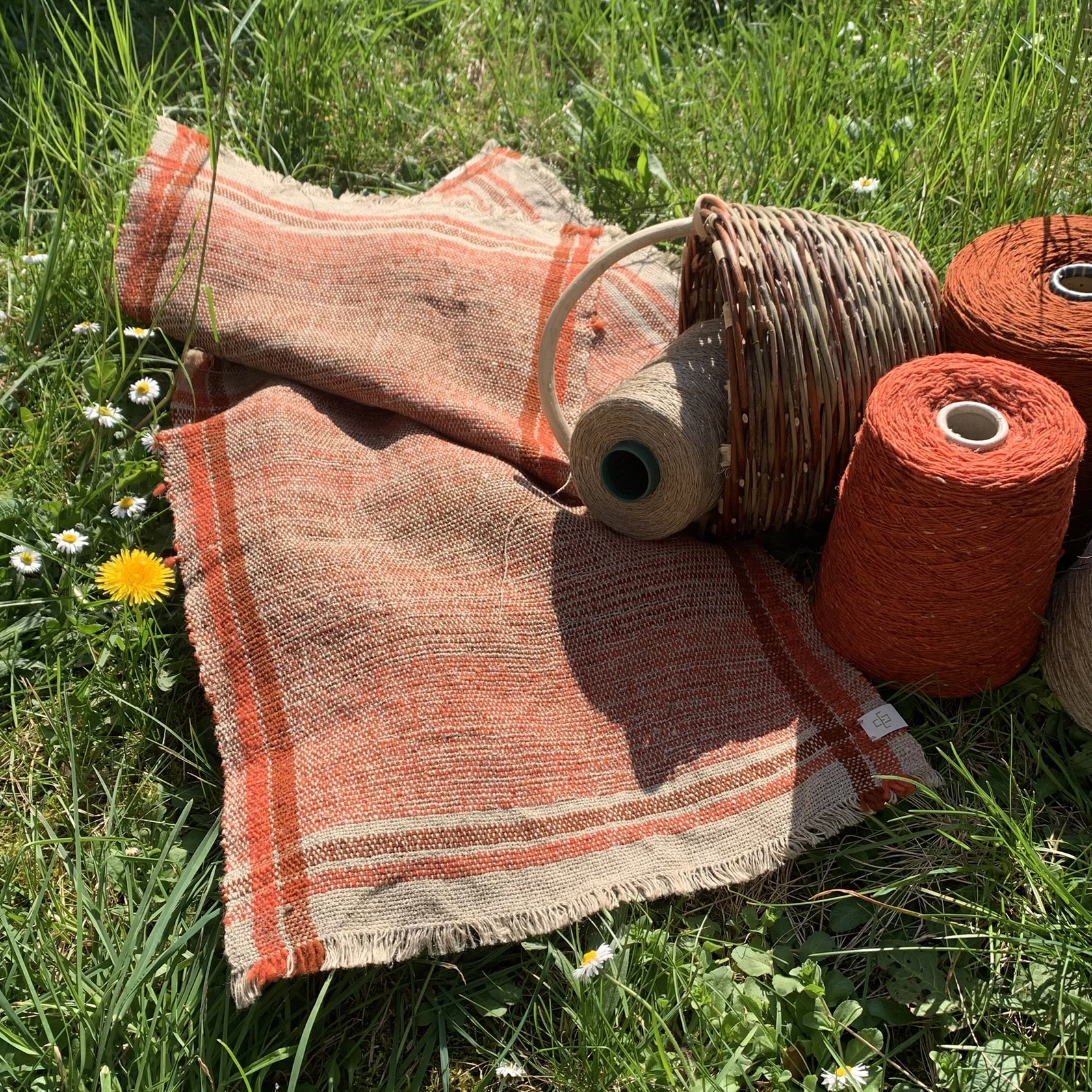 Tischsets aus Hanf und Wolle Tischsets aus Hanf und Wolle