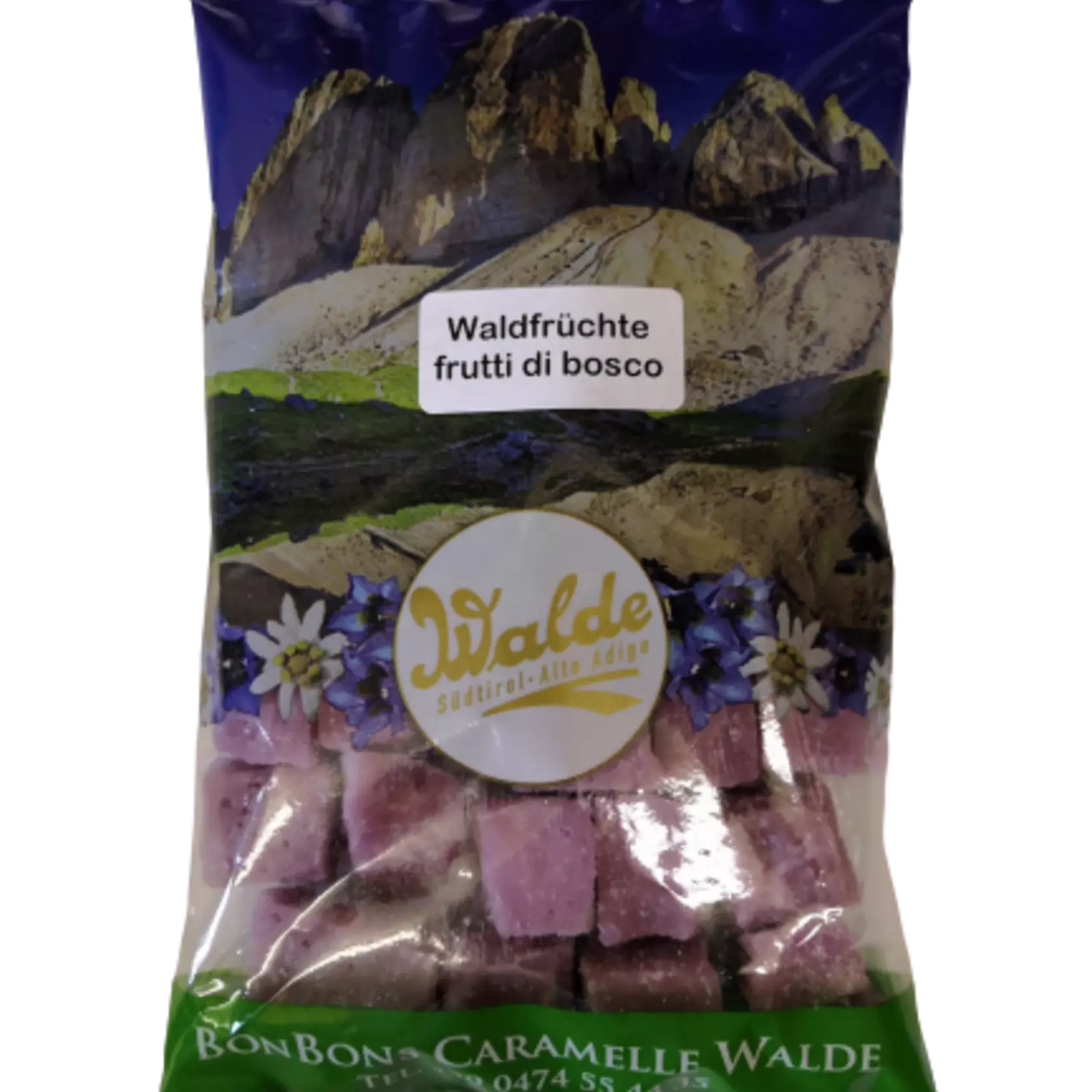 Waldfrüchtewürfel - weiche Bonbons Waldfrüchtewürfel - weiche Bonbons