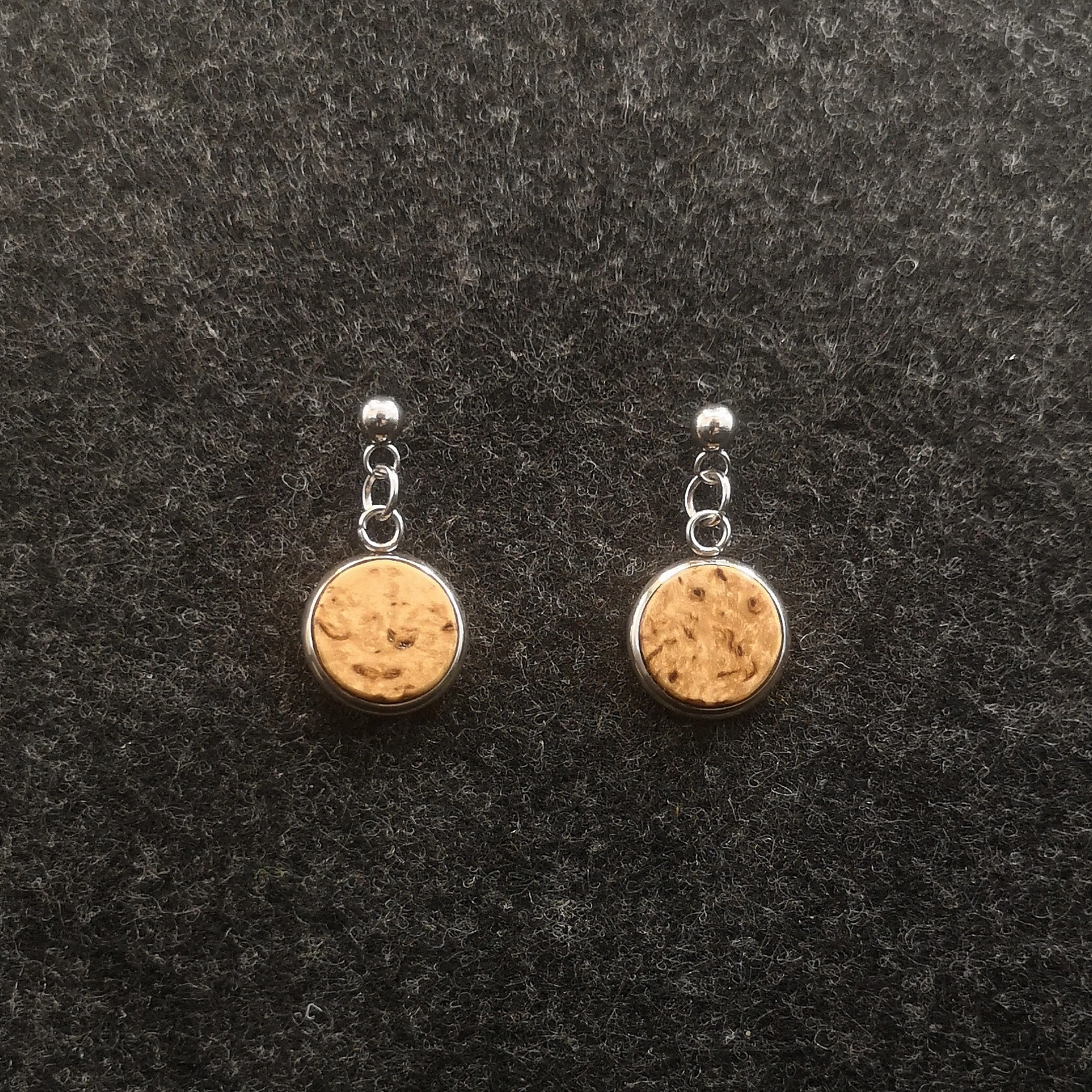 Ohrstecker hängend "Birkenmaser" Ohrstecker hängend "Birkenmaser"