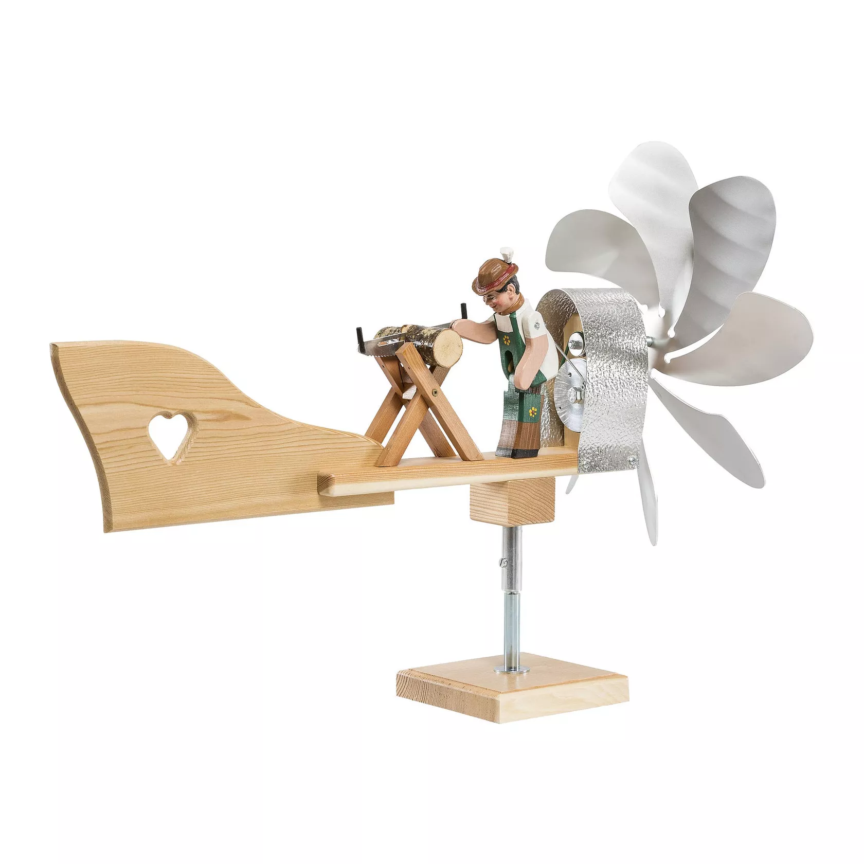 Windrad mit Holzsäger Windrad mit Holzsäger