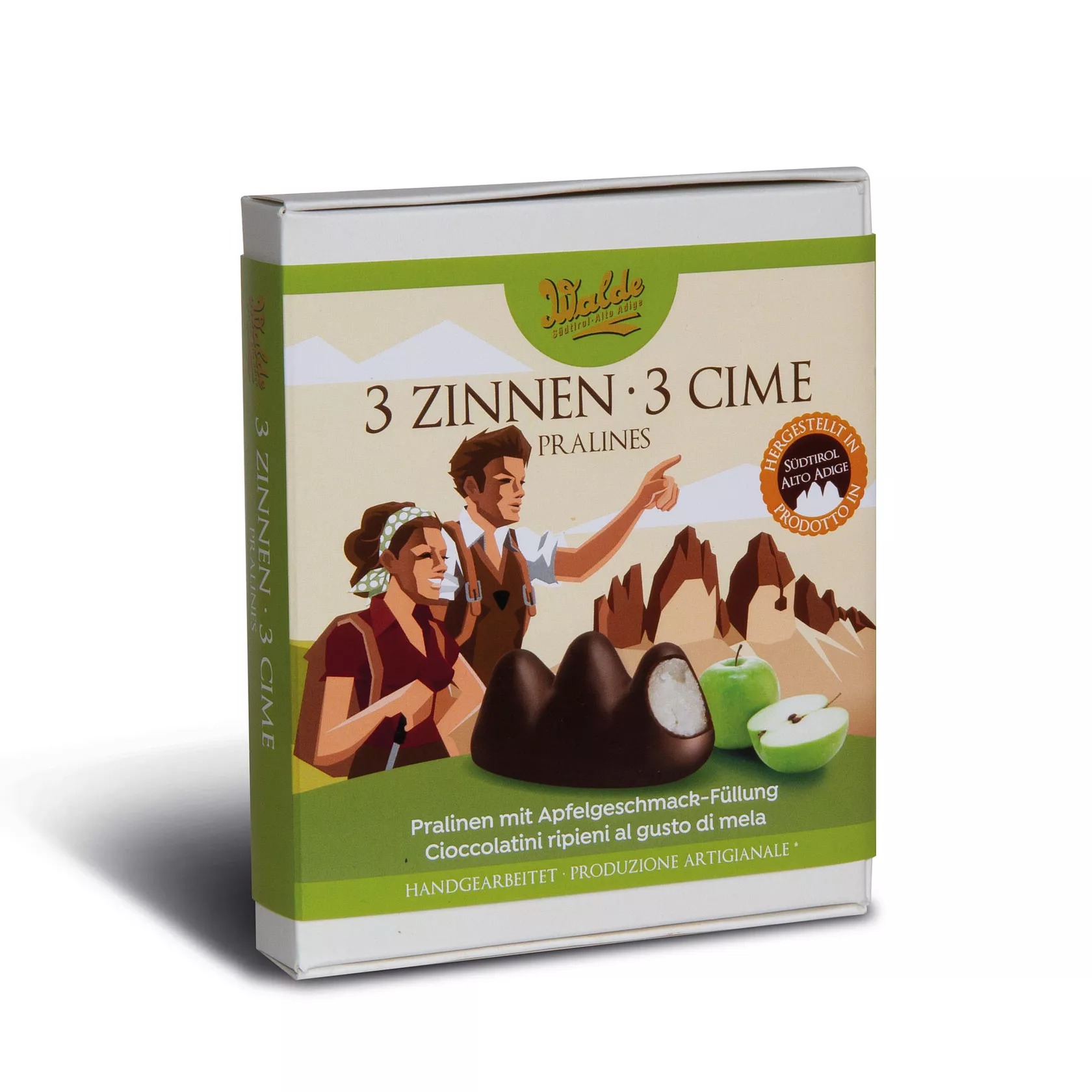3 Zinnen Pralines – mit Apfelgeschmack 3 Zinnen Pralines – mit Apfelgeschmack
