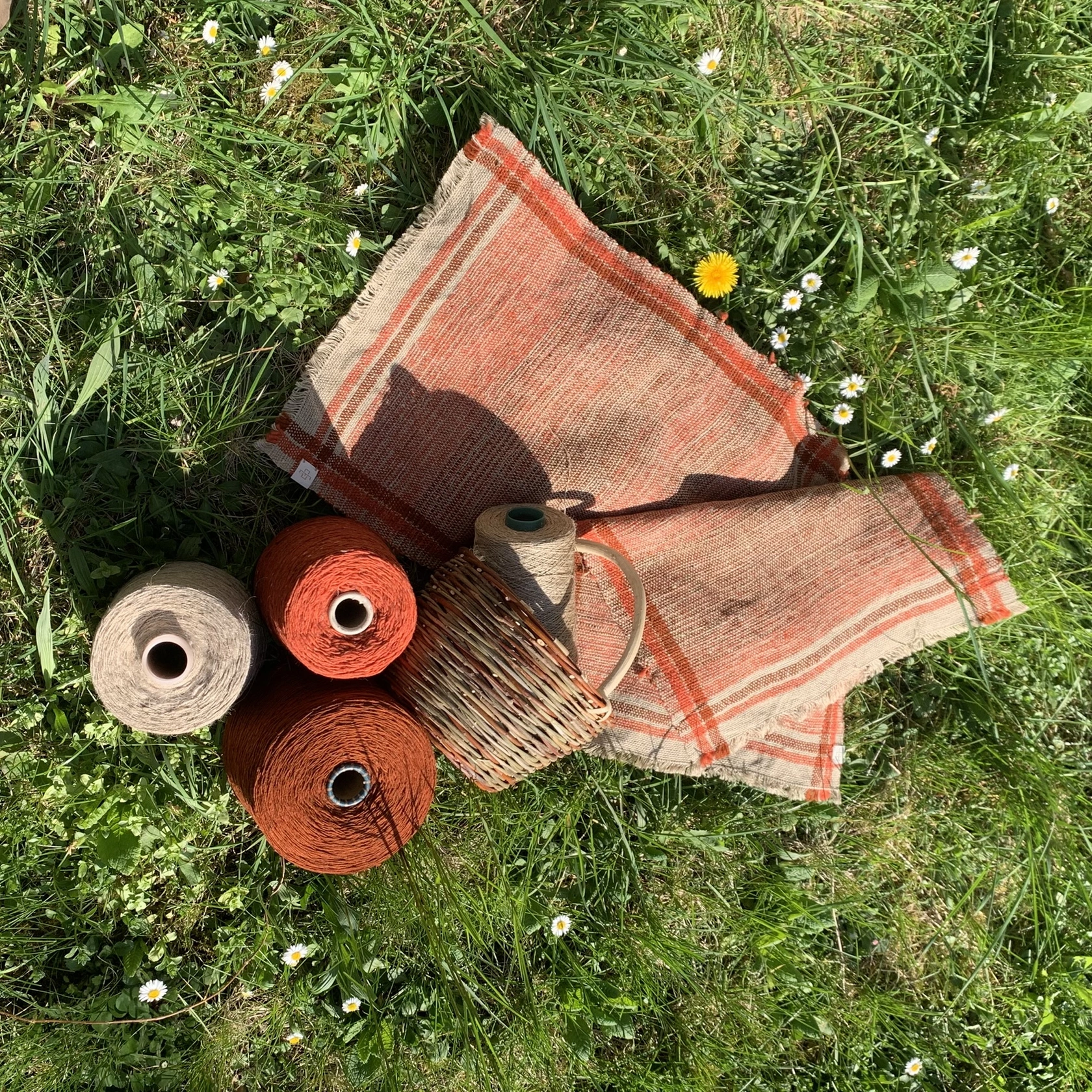 Tischsets aus Hanf und Wolle Tischsets aus Hanf und Wolle
