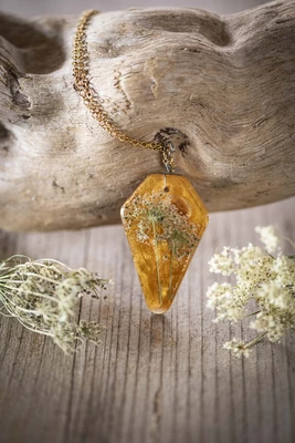 gioielli di erbe: carota selvatica in oro