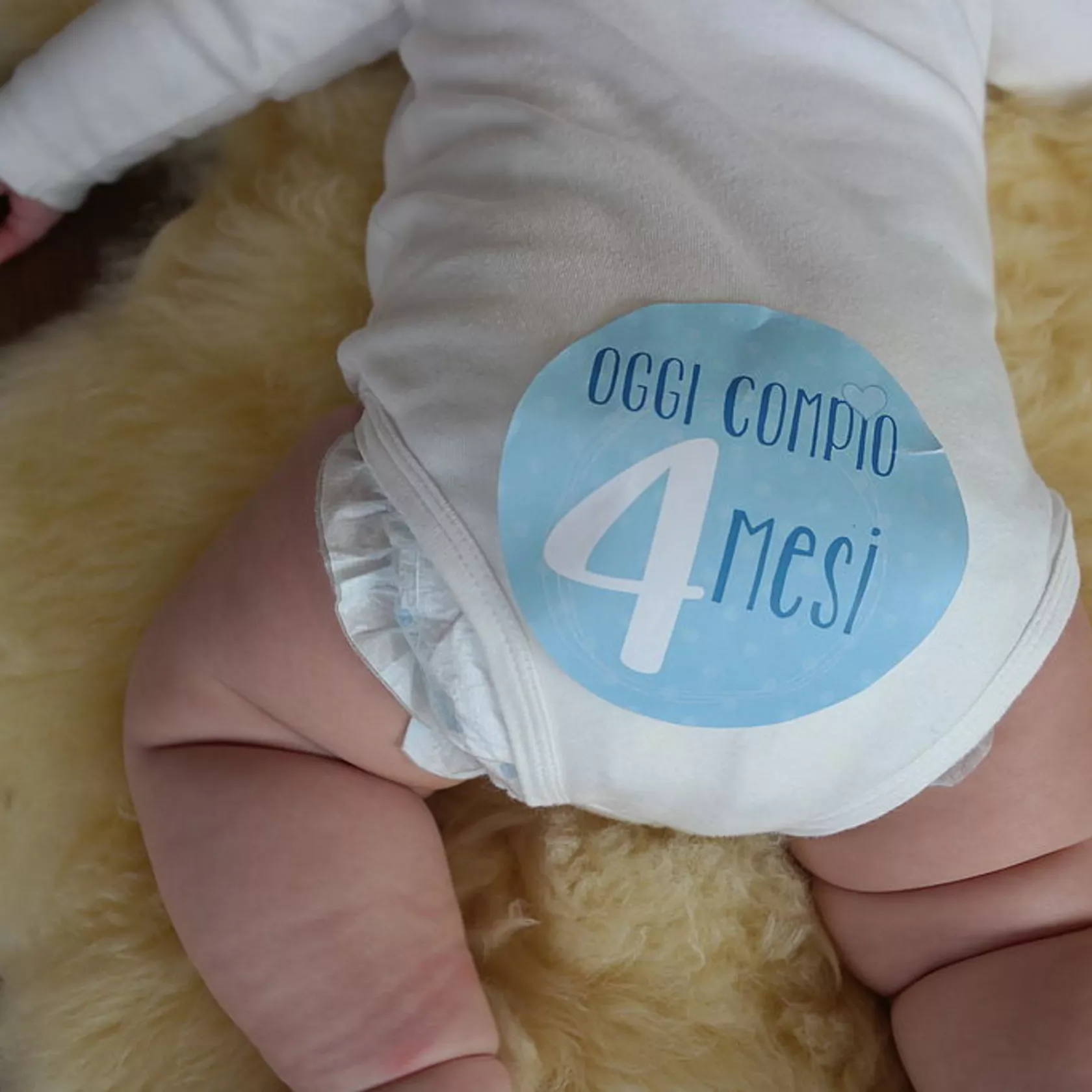 Adesivi milestone bebe blu
