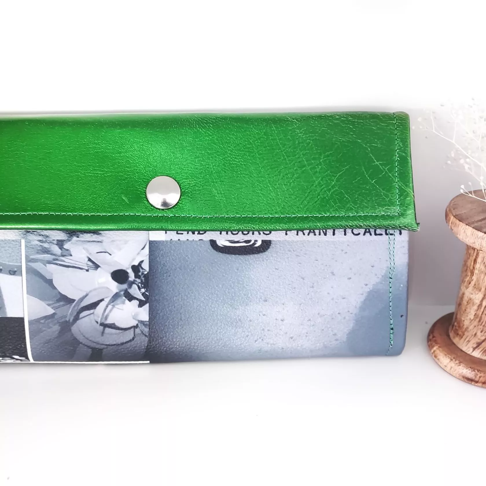 Brieftasche Mod. Matilda grün metallic Brieftasche Mod. Matilda grün metallic