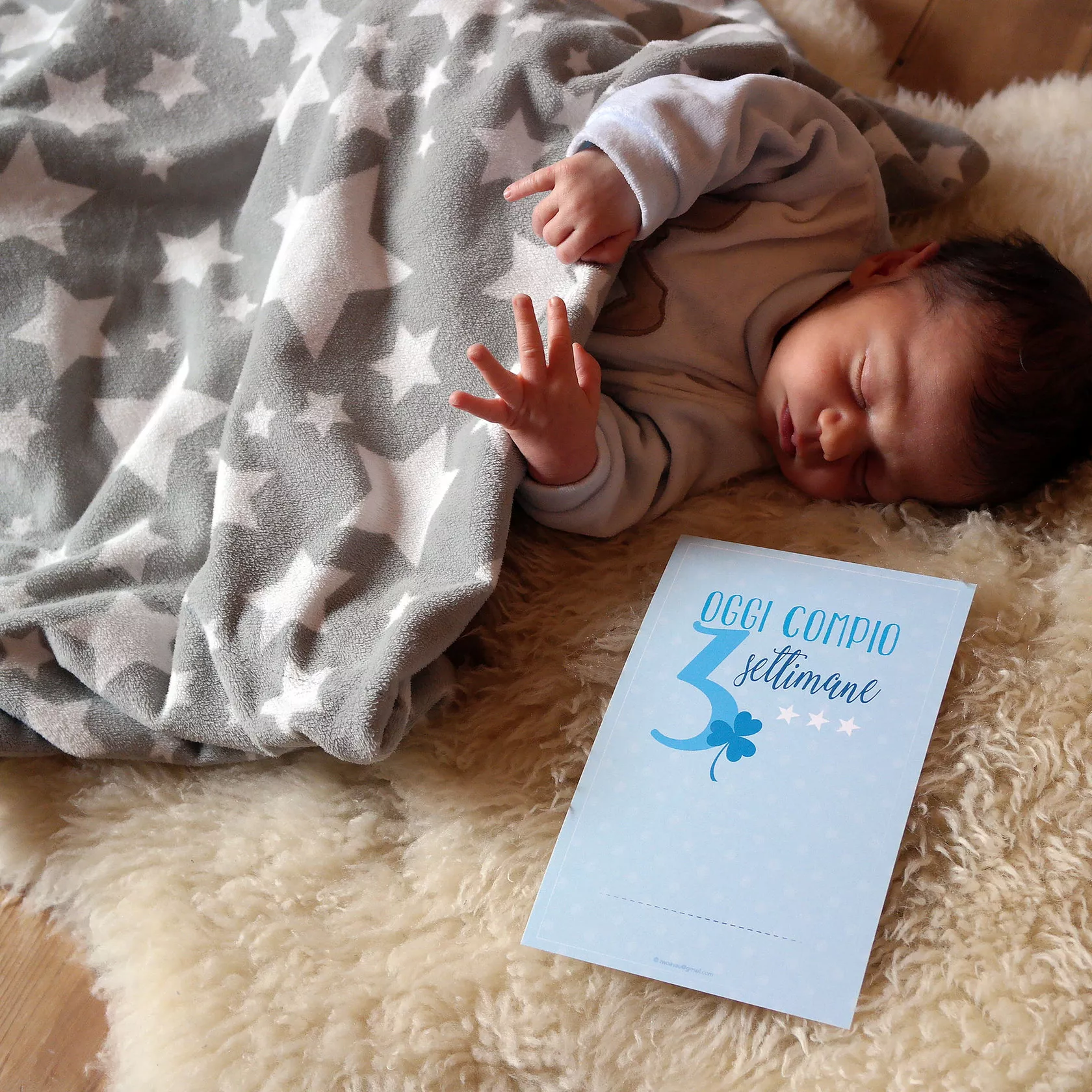 Milestonecards bebe blu