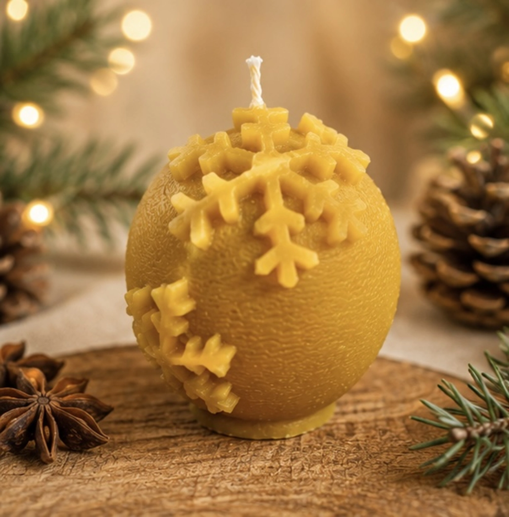 Kugel mit Schneeflocke Kugel mit Schneeflocke