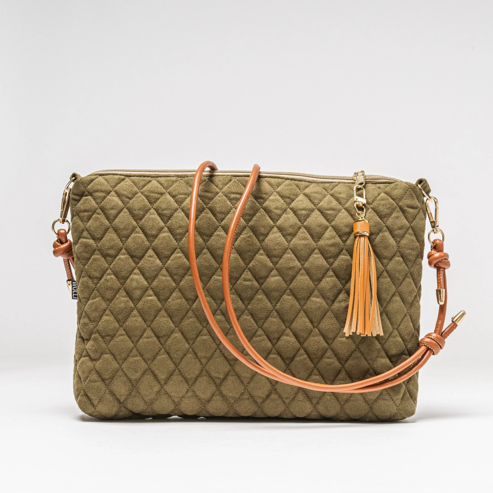 Mini-cross velluto verde militare Mini-cross velluto verde militare