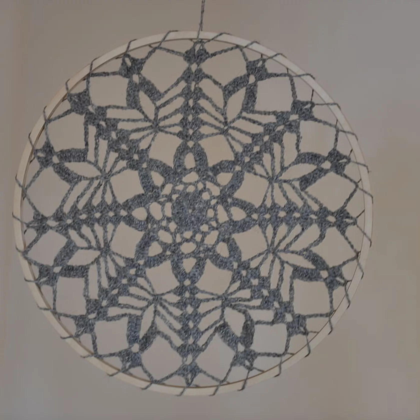 Traumfänger mit Schafwolle Traumfänger mit Schafwolle