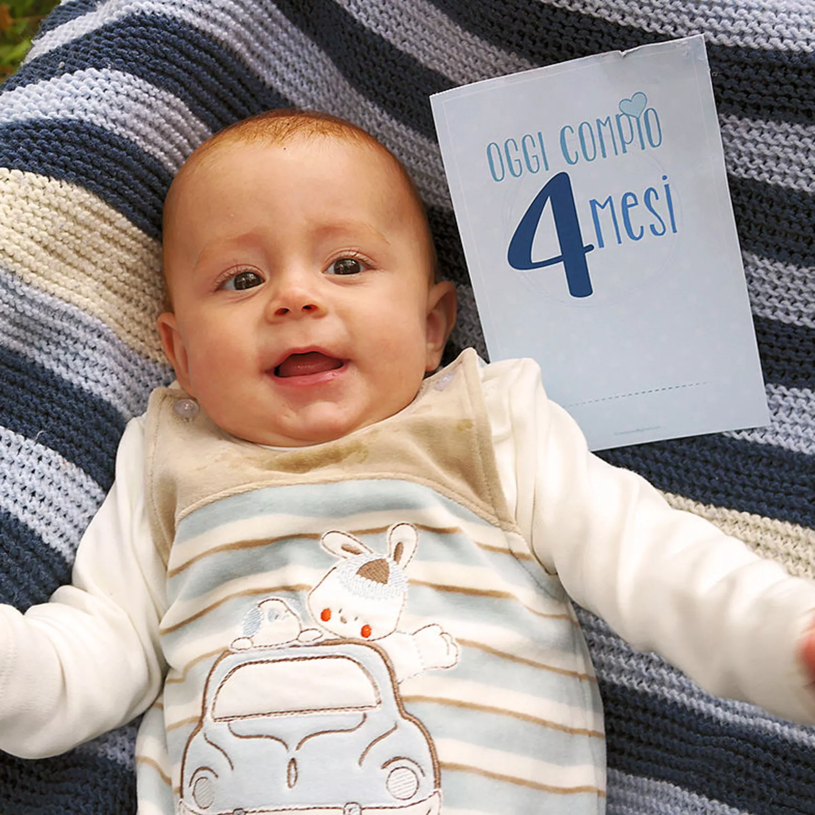 Milestonecards bebe blu