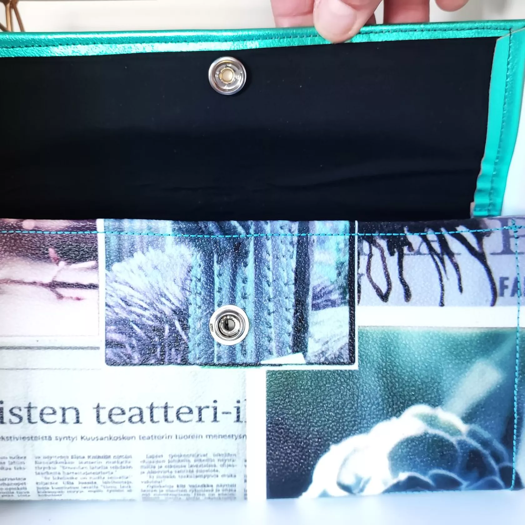 Brieftasche Mod. Matilda türkis metallic Brieftasche Mod. Matilda türkis metallic