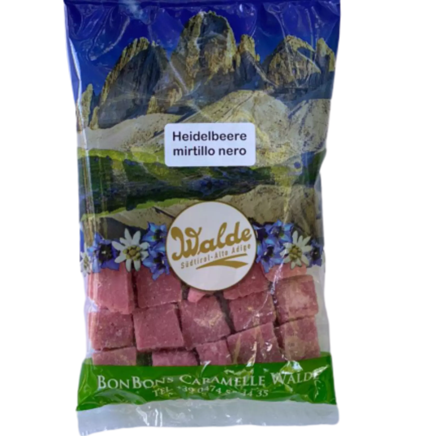 Heidelbeerwürfel - weiche Bonbons Heidelbeerwürfel - weiche Bonbons