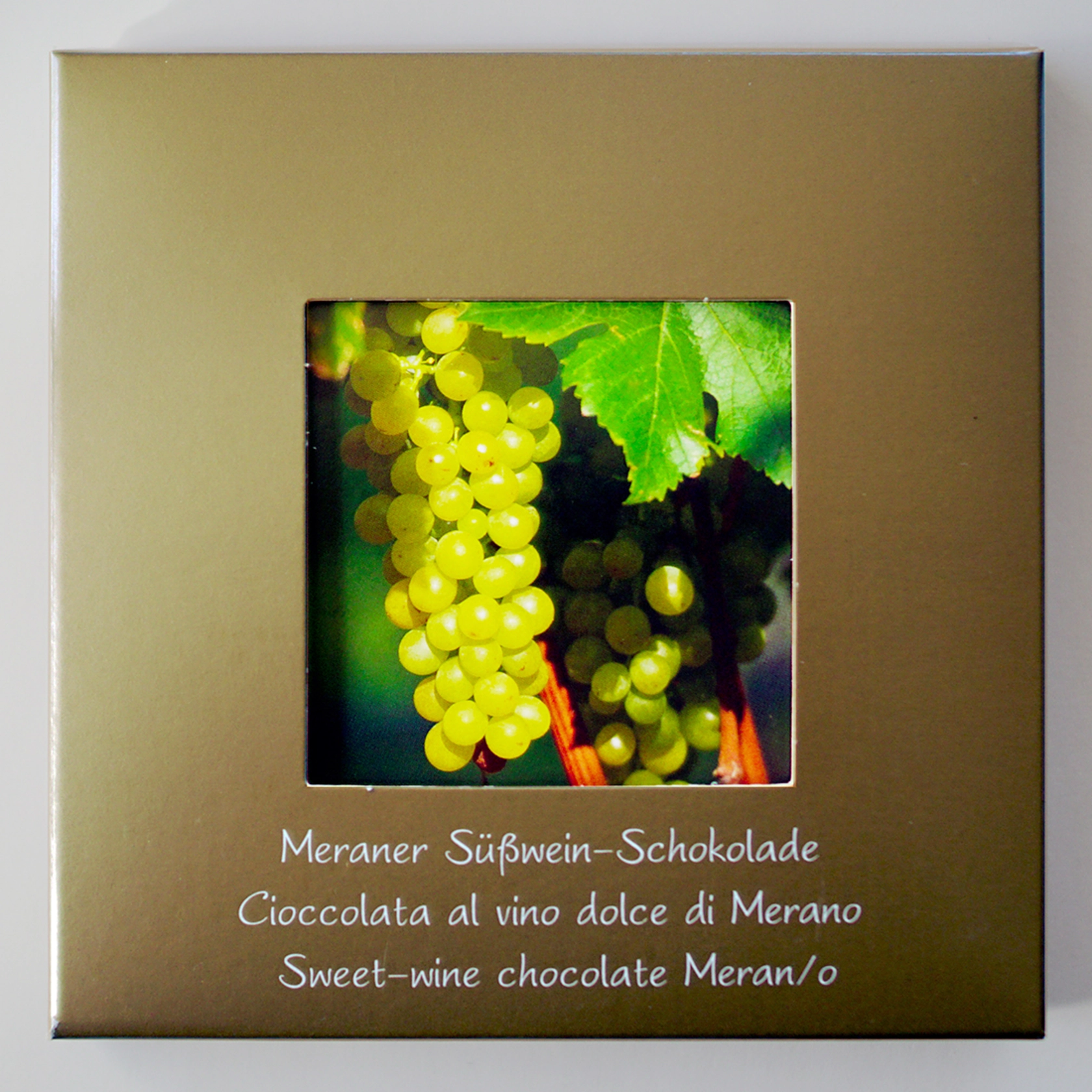 Edelschokolade Meraner Süßwein "Sissi" Edelschokolade Meraner Süßwein "Sissi"