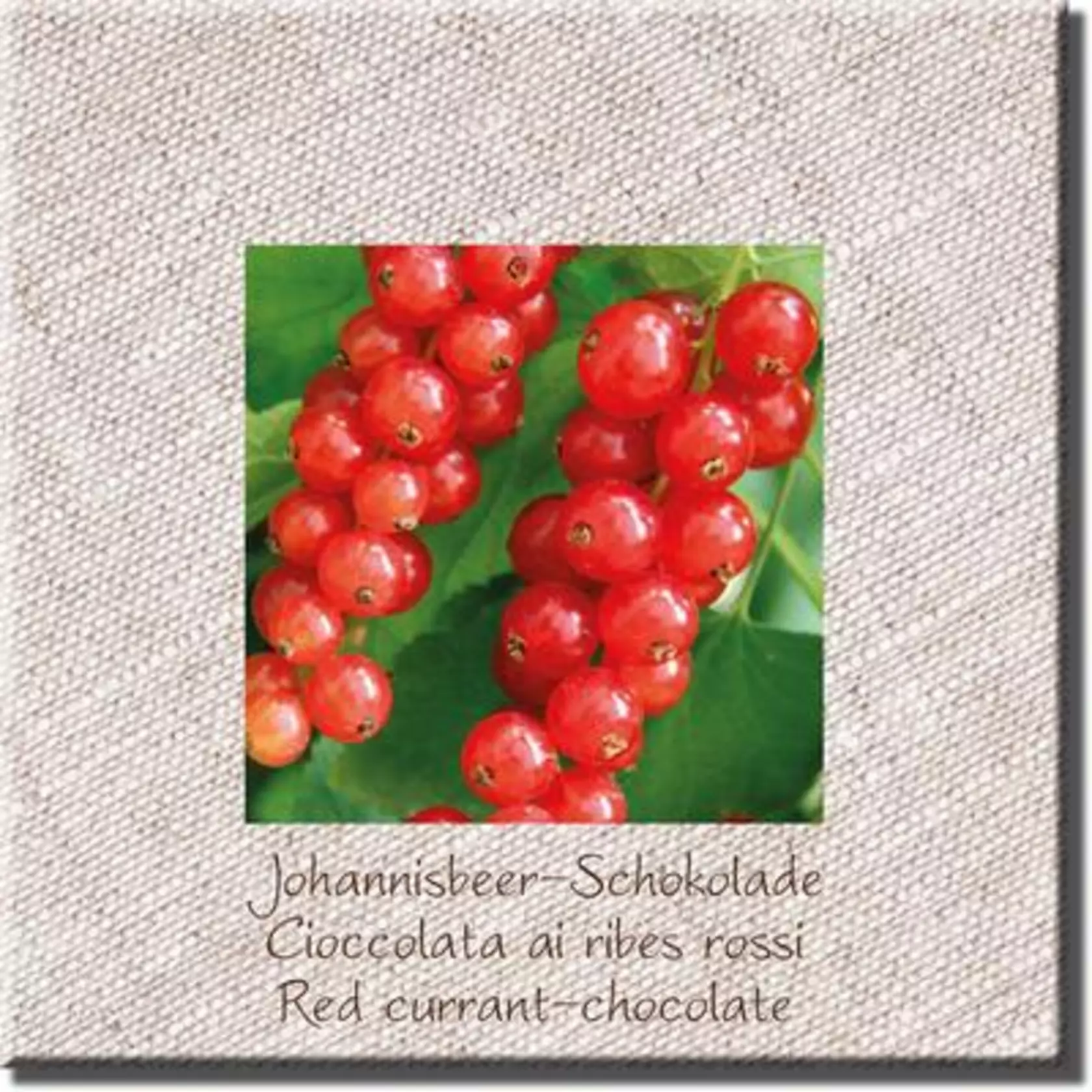 Edelschokolade "Johannisbeere" Edelschokolade "Johannisbeere"