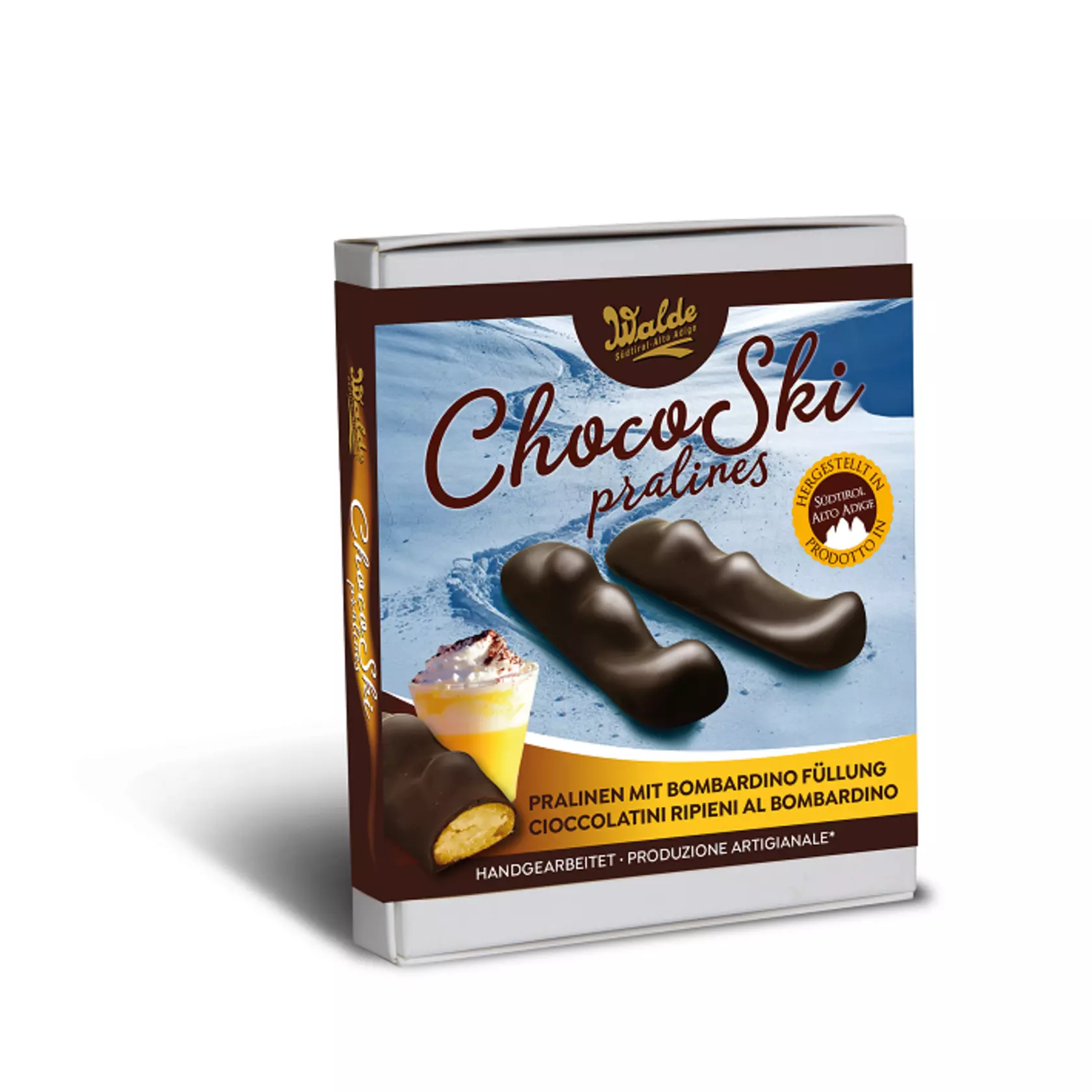 Choco Ski – Pralinen mit Bombardino-Füllung Choco Ski – Pralinen mit Bombardino-Füllung