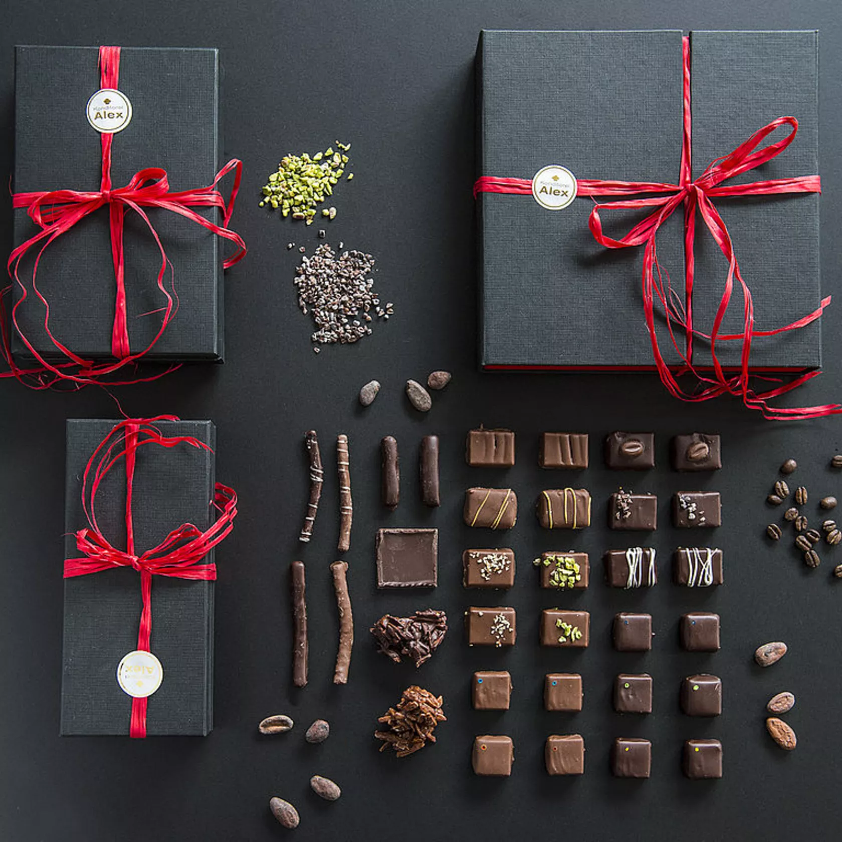 Pralinen Schachtel 200 g mit Verpackung Pralinen Schachtel 200 g mit Verpackung