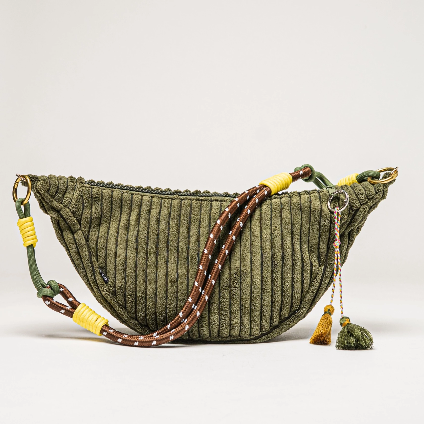 Luna bag velluto a coste verde