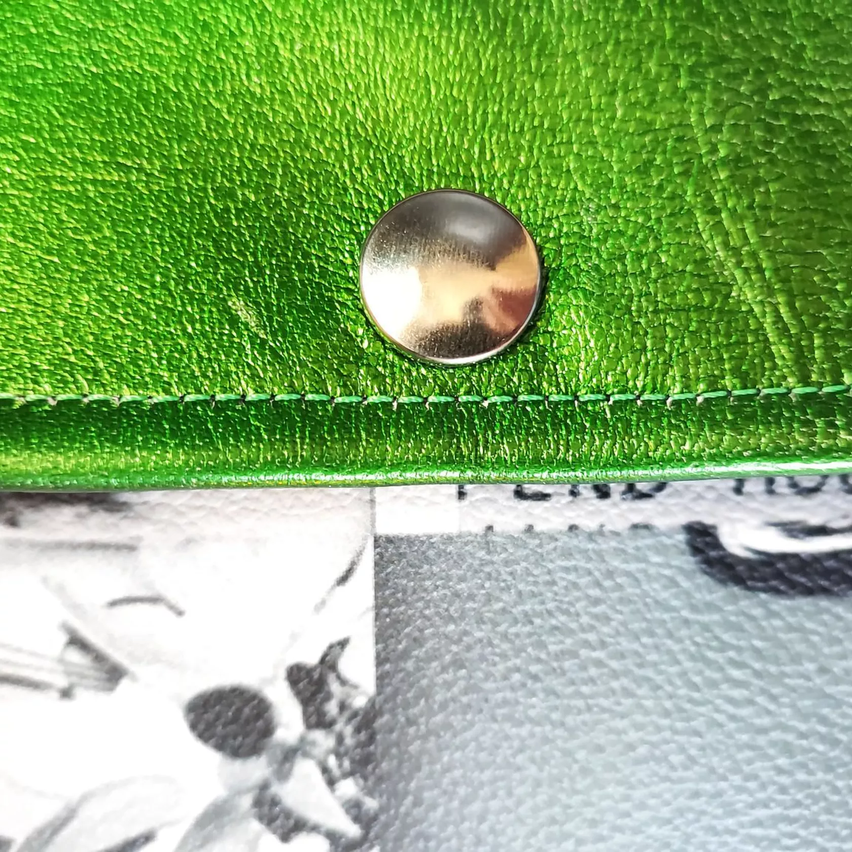 Brieftasche Mod. Matilda grün metallic Brieftasche Mod. Matilda grün metallic