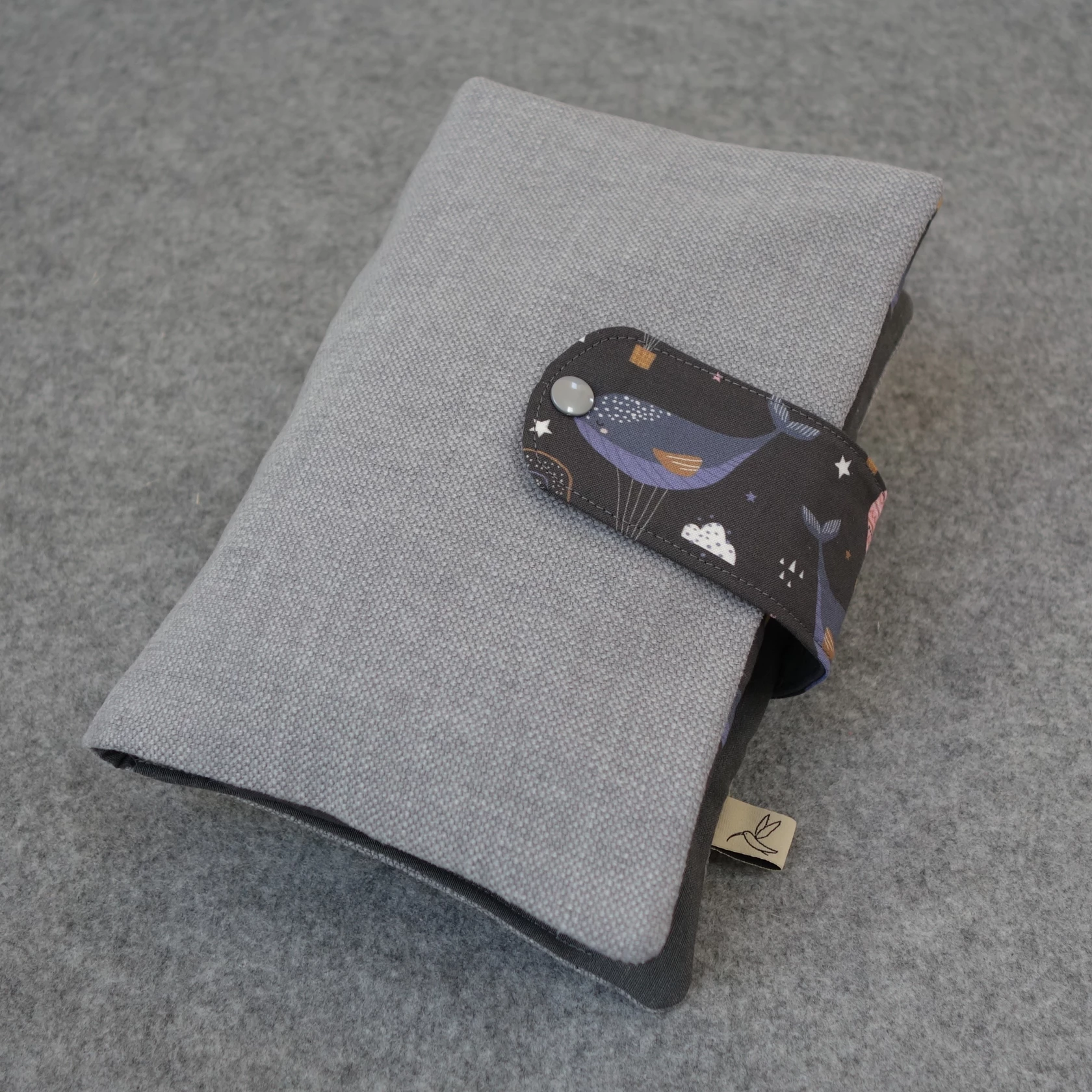Windeltasche Wale/Hellgrau Windeltasche Wale/Hellgrau
