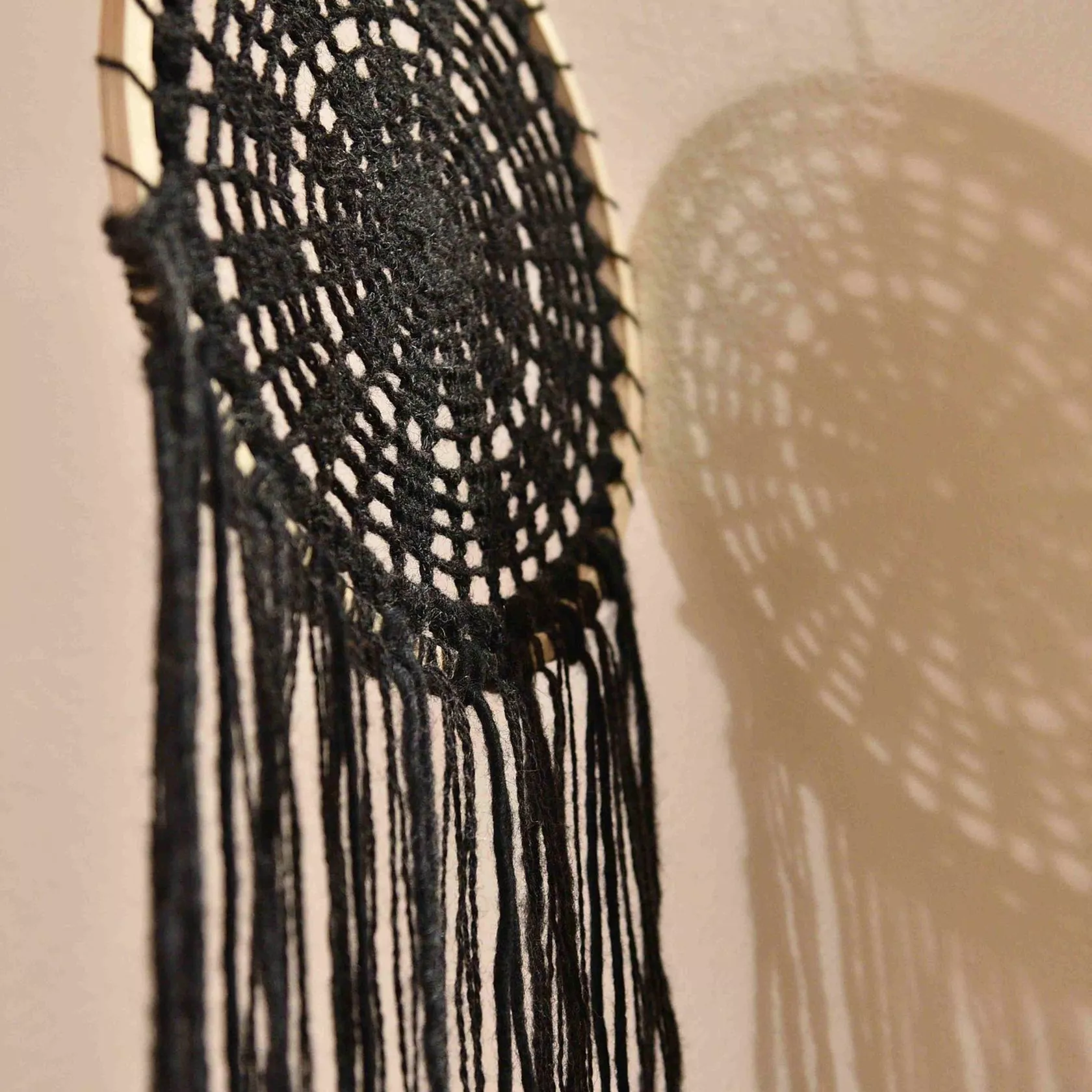 Traumfänger mit Schafwolle Traumfänger mit Schafwolle