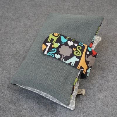 Windeltasche Tiere/Grau