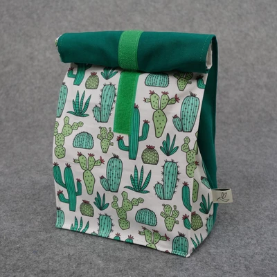 Lunchbag Kakteen - Pausenbrottasche -Snackbeutel