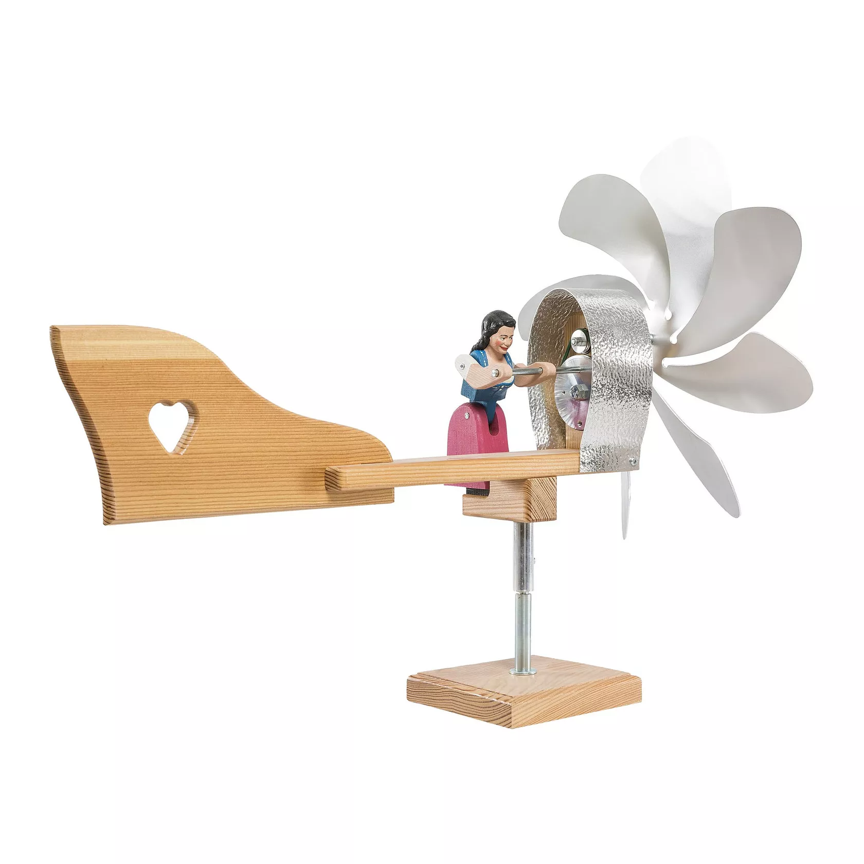 Windrad mit Frau Windrad mit Frau