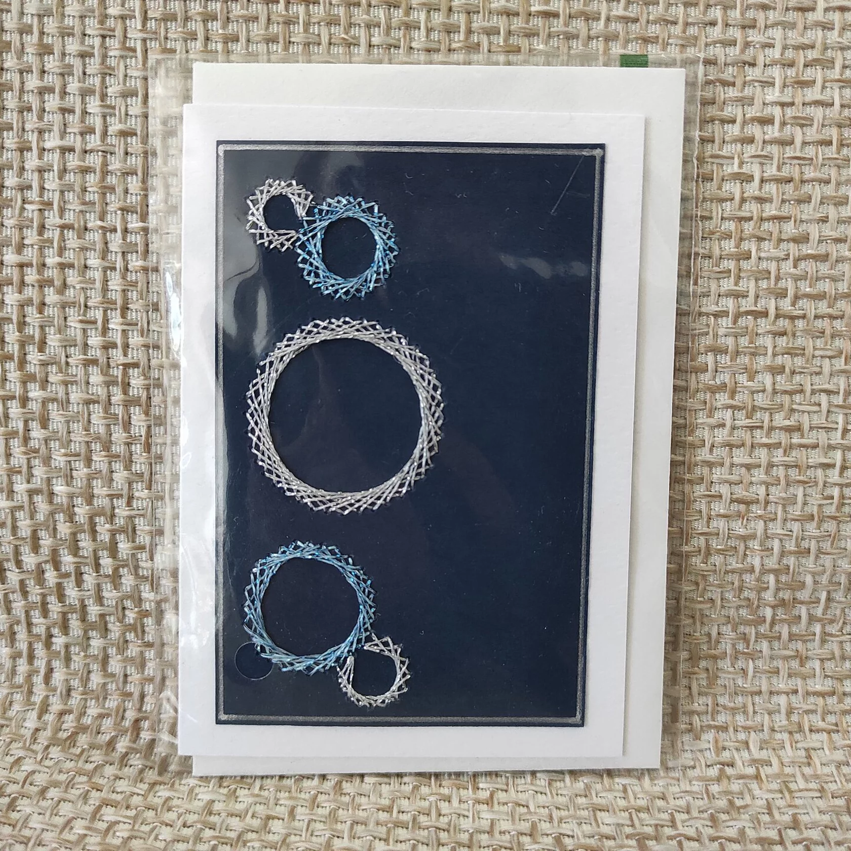 Paketkärtchen "Kreise", 7x10 cm
