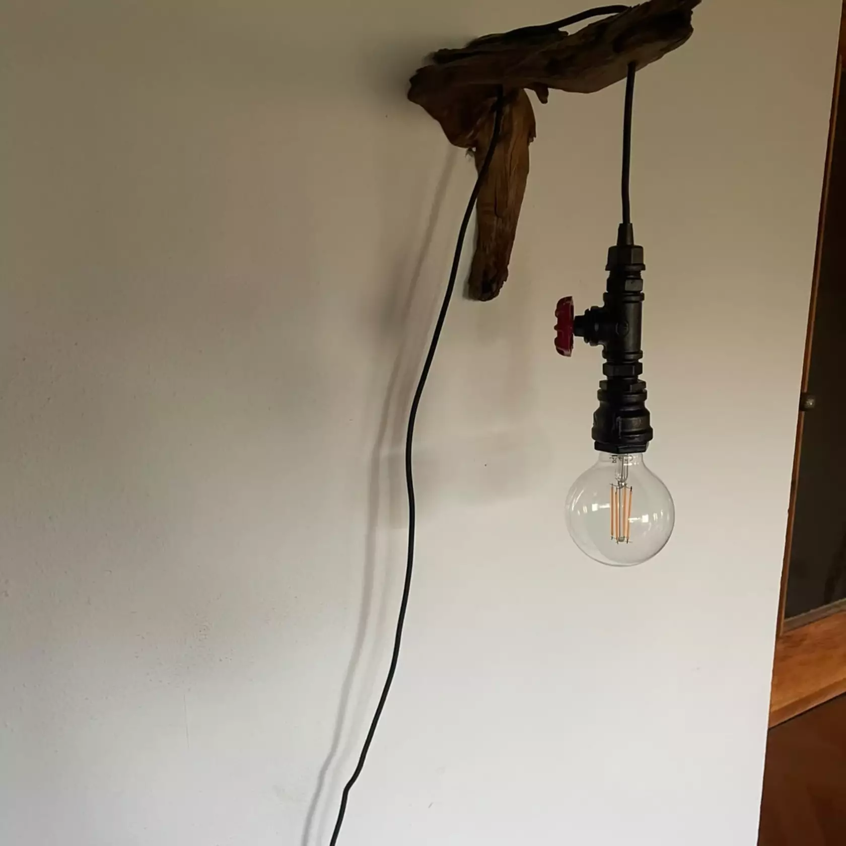 Wandlampe Schwemmholz & Metall (Steampunk) – Unikat aus Südtirol Wandlampe Schwemmholz & Metall (Steampunk) – Unikat aus Südtirol