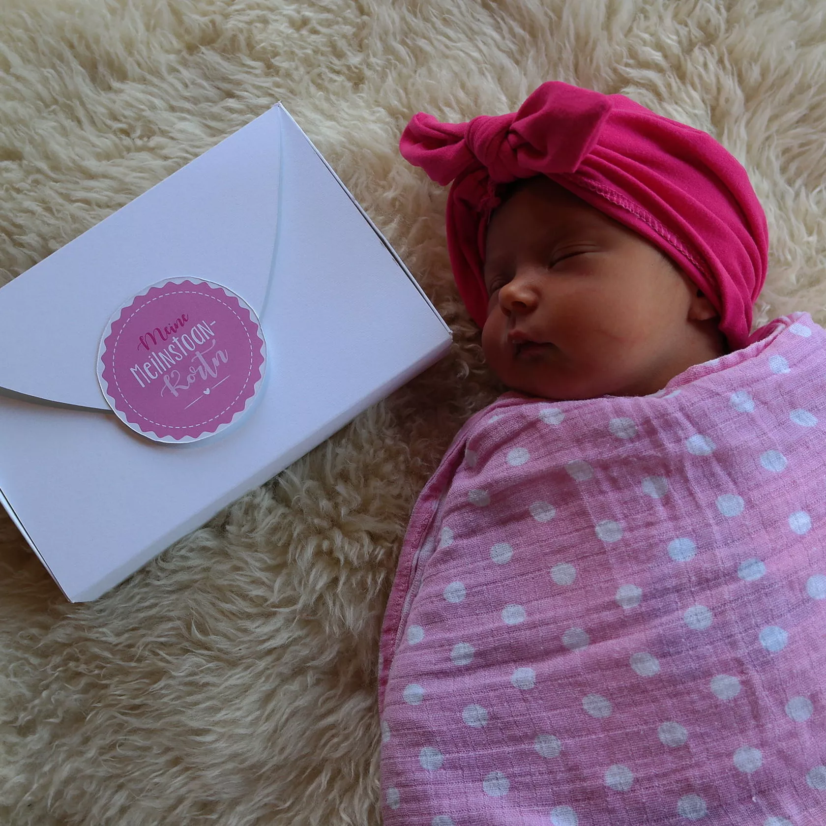 Meilnstoankortnset Baby rosa Meilnstoankortnset Baby rosa