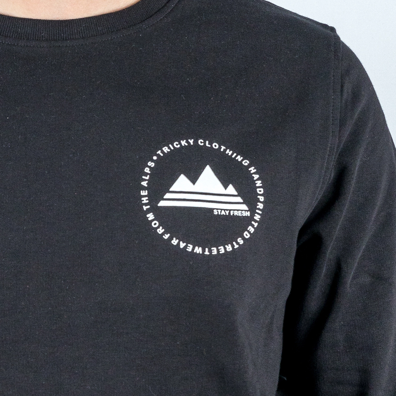 Tricky Sweatshirt Handprinted FTA Black Tricky Sweatshirt Handprinted FTA Black