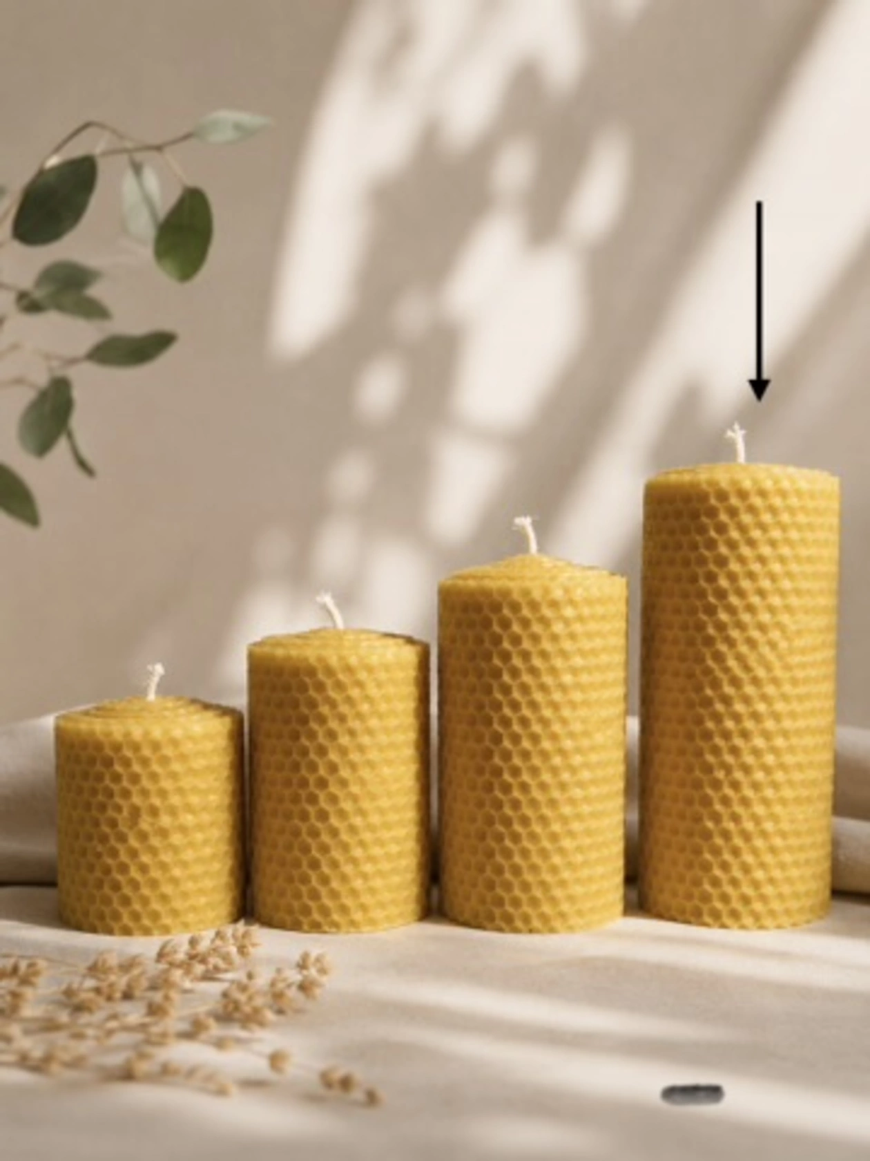 gedrehte Kerzen, dick (13cm) gedrehte Kerzen, dick (13cm)