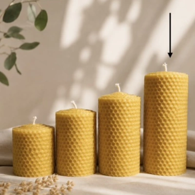 gedrehte Kerzen, dick (13cm) gedrehte Kerzen, dick (13cm)