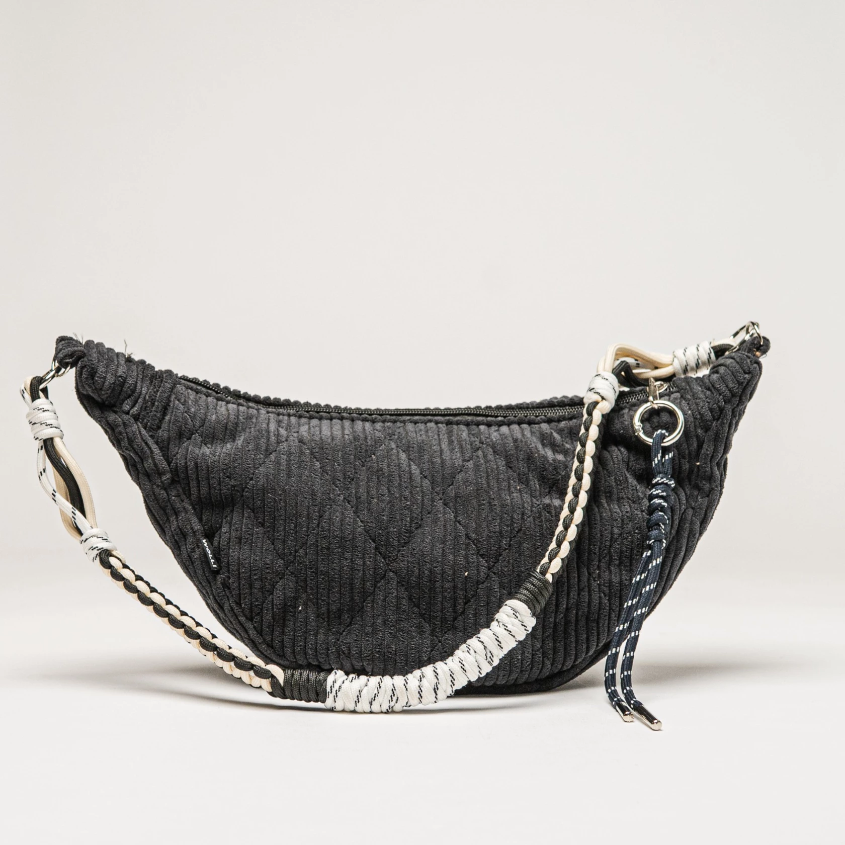 Luna bag velluto a coste nero gesteppt Luna bag velluto a coste nero gesteppt