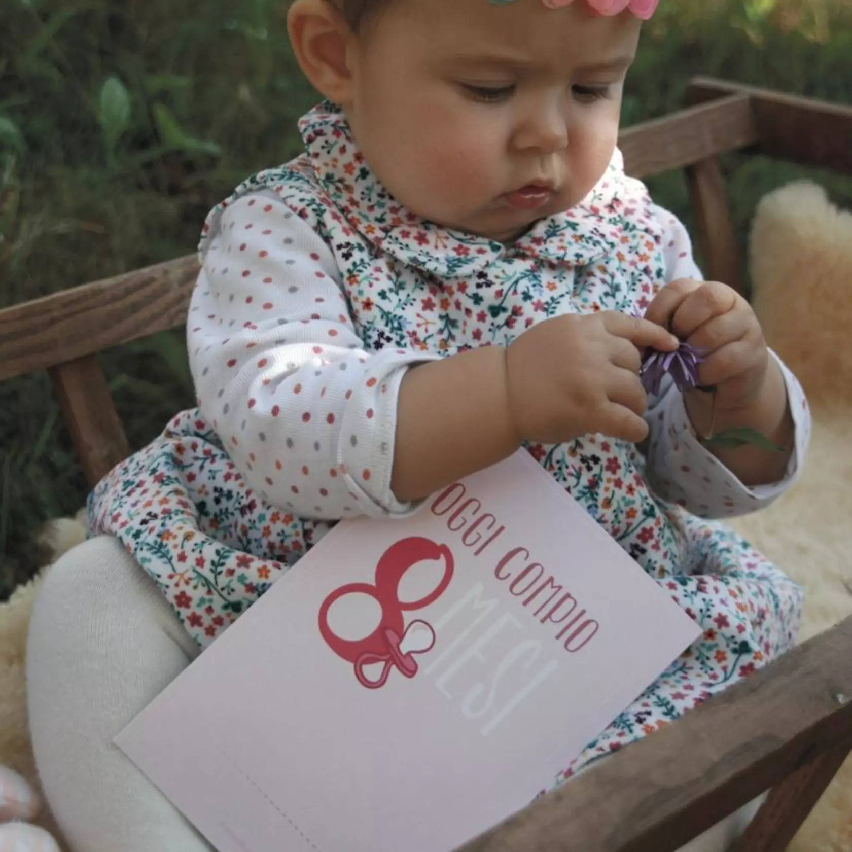 Milestonecards bebe rosa