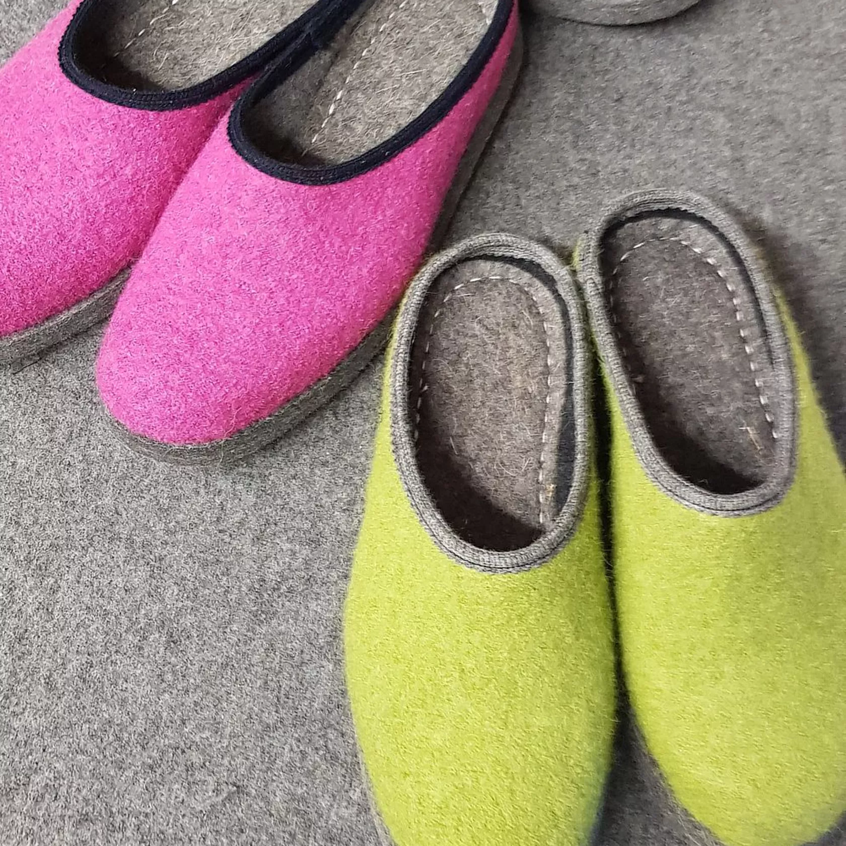 Pantoffeln - handgemachte Potschn Damen hinten offen - Toppar Pantoffeln - handgemachte Potschn Damen hinten offen - Toppar
