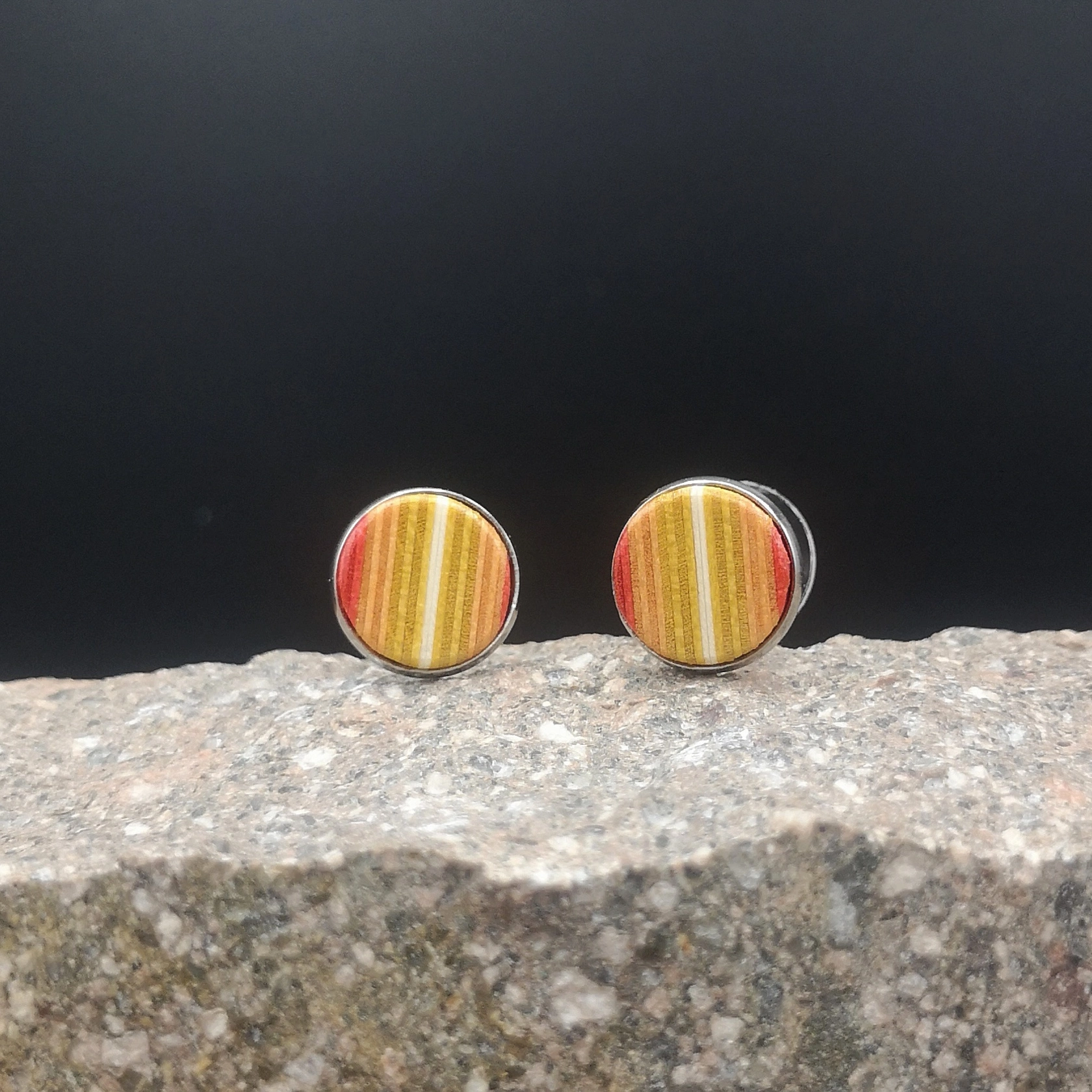 Orecchini "arancione / steel" Orecchini "arancione / steel"
