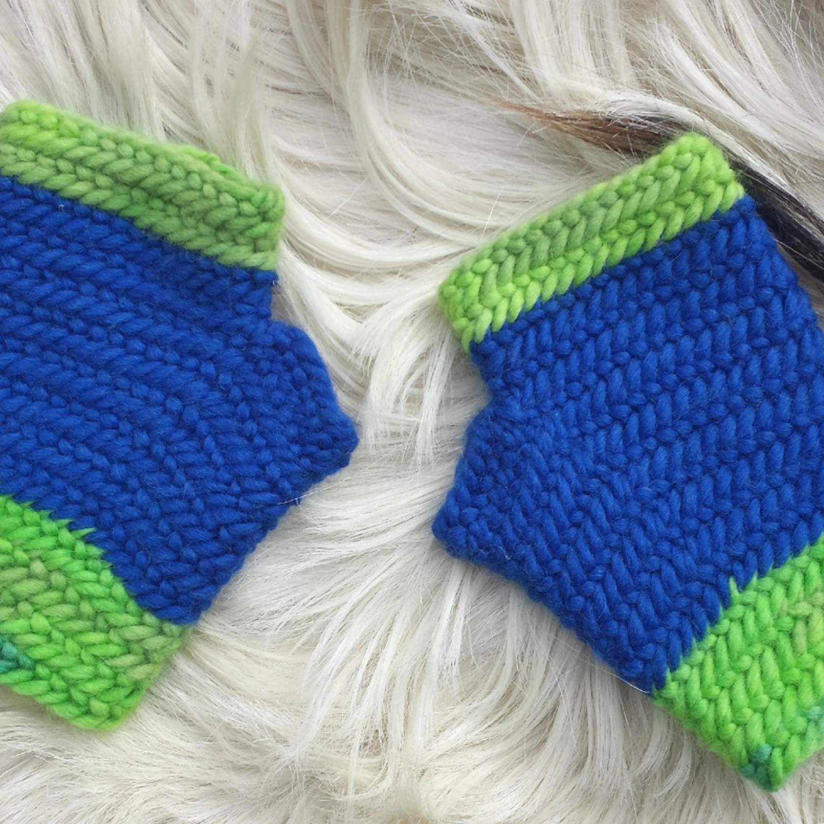 Handstulpen Blau & Grün Handstulpen Blau & Grün