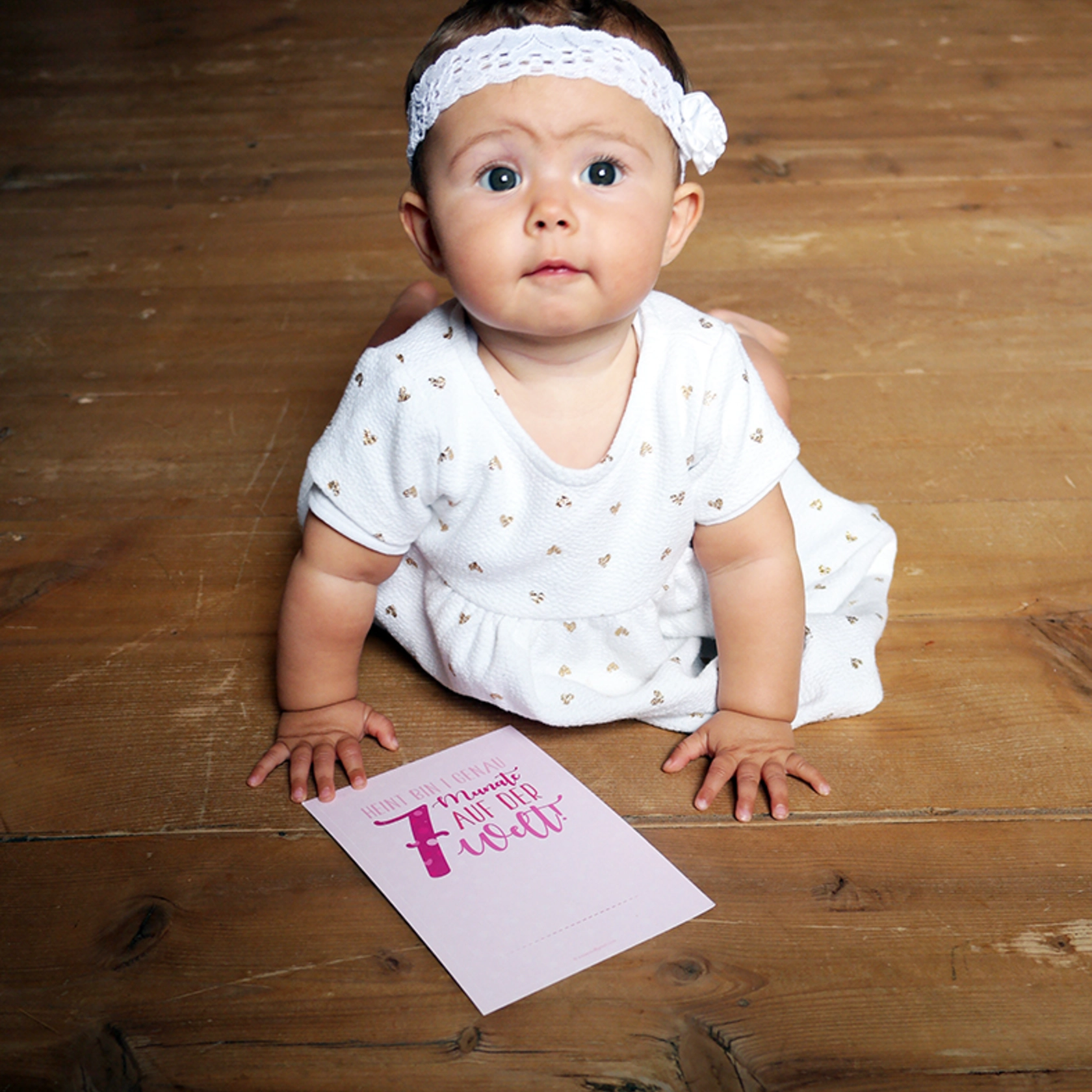 Meilnstoankortnset Baby rosa Meilnstoankortnset Baby rosa