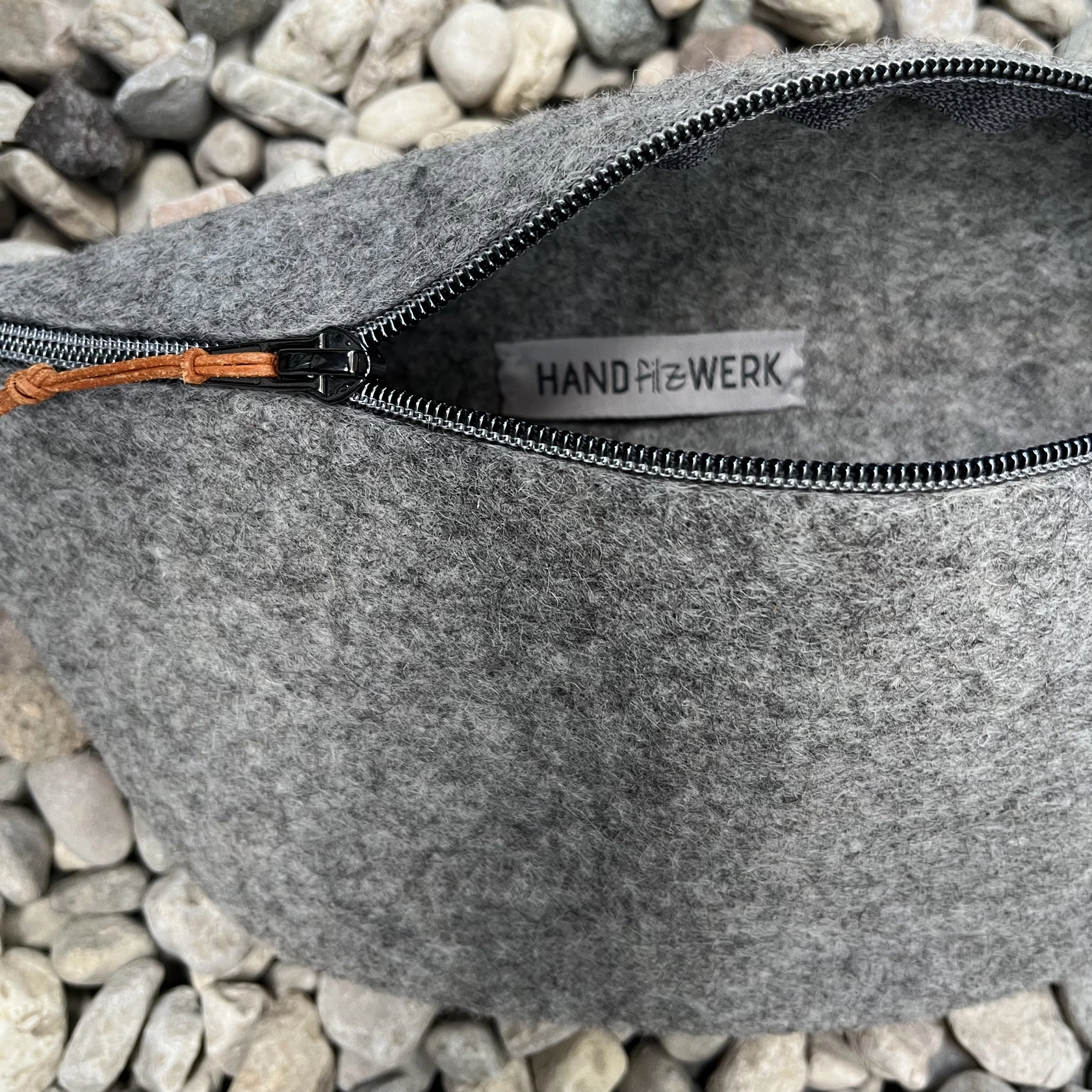 Marsupio in Lana, grigio scuro